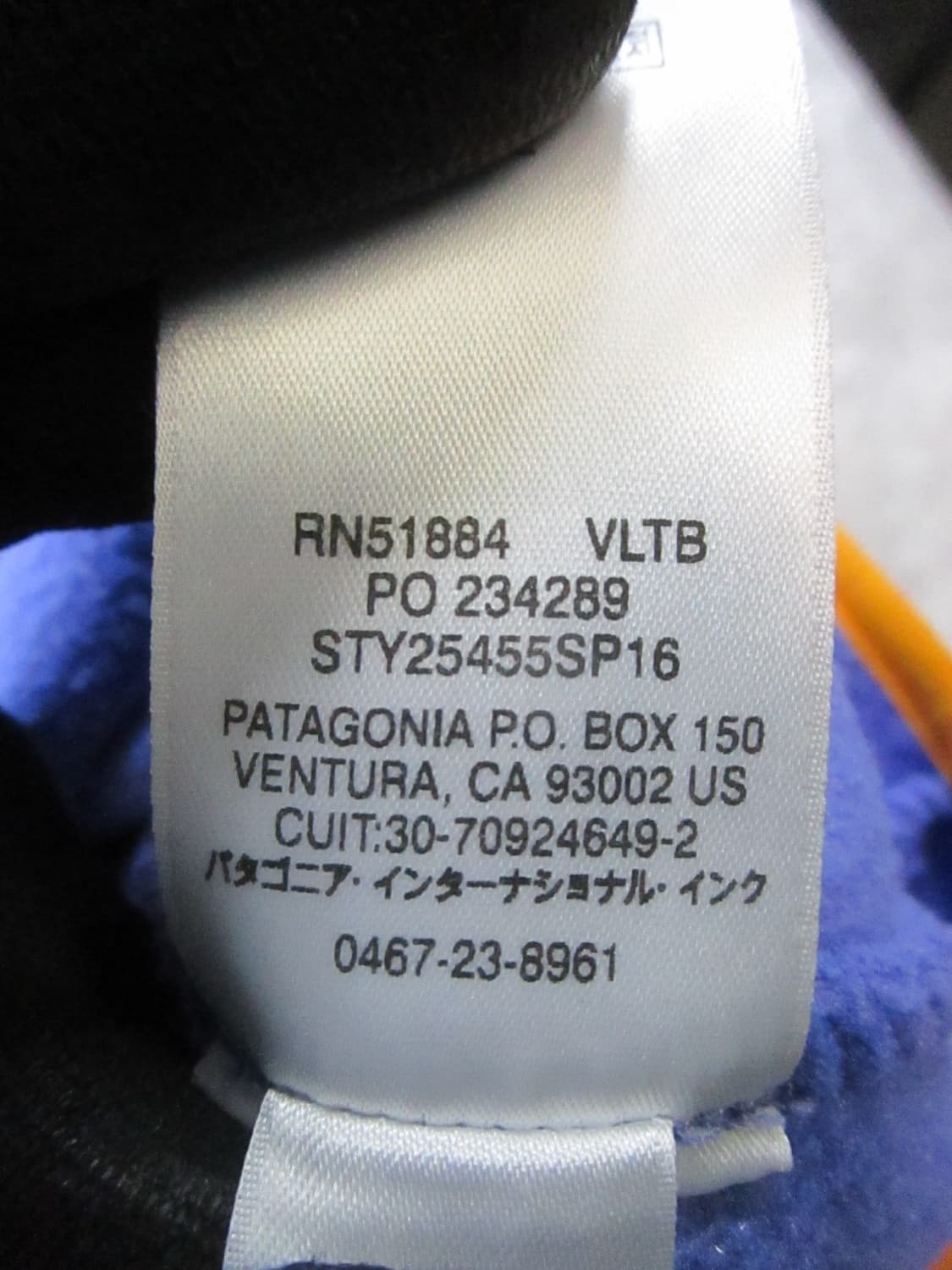 16SS 파타고니아 신칠라 스냅-T 퍼플/옐로우 상품이미지6