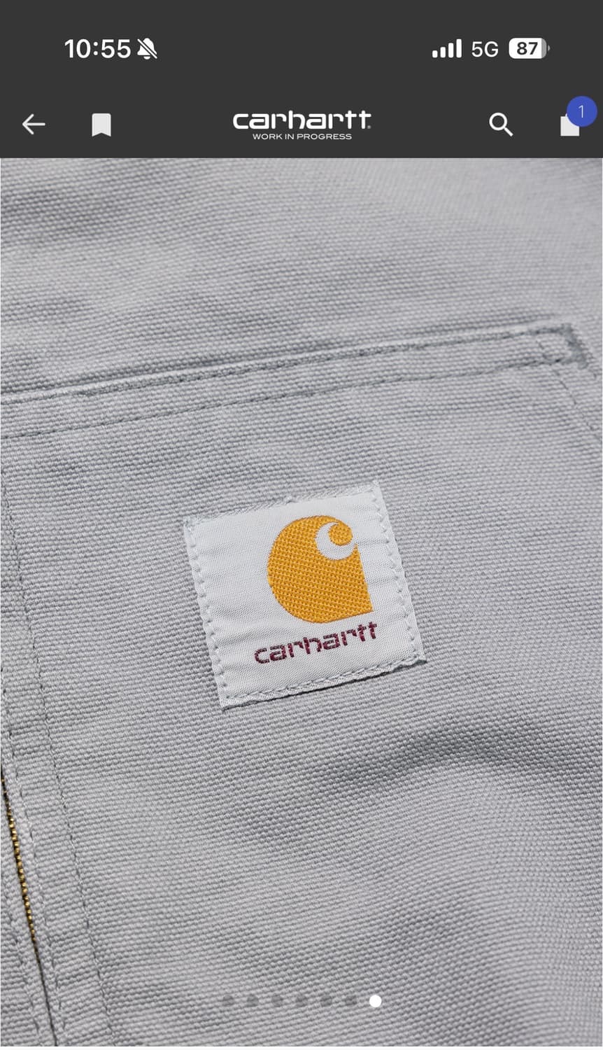 (택만뗀새상품)[L]칼하트wip J130 액티브 자켓 요세미티 린스드 상품이미지6