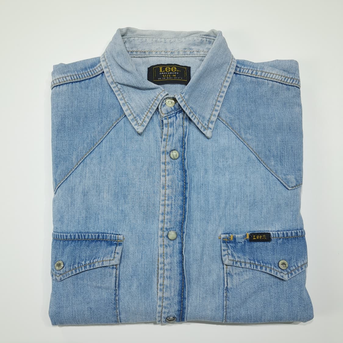 CL531 M 리 70s 웨스턴 유니온메이드 데님 셔츠 남방 상품이미지7