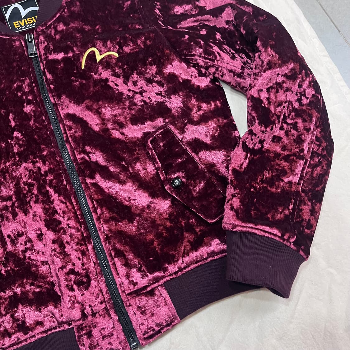 EVISU 에비수 벨벳 스카잔 자켓 상품이미지4