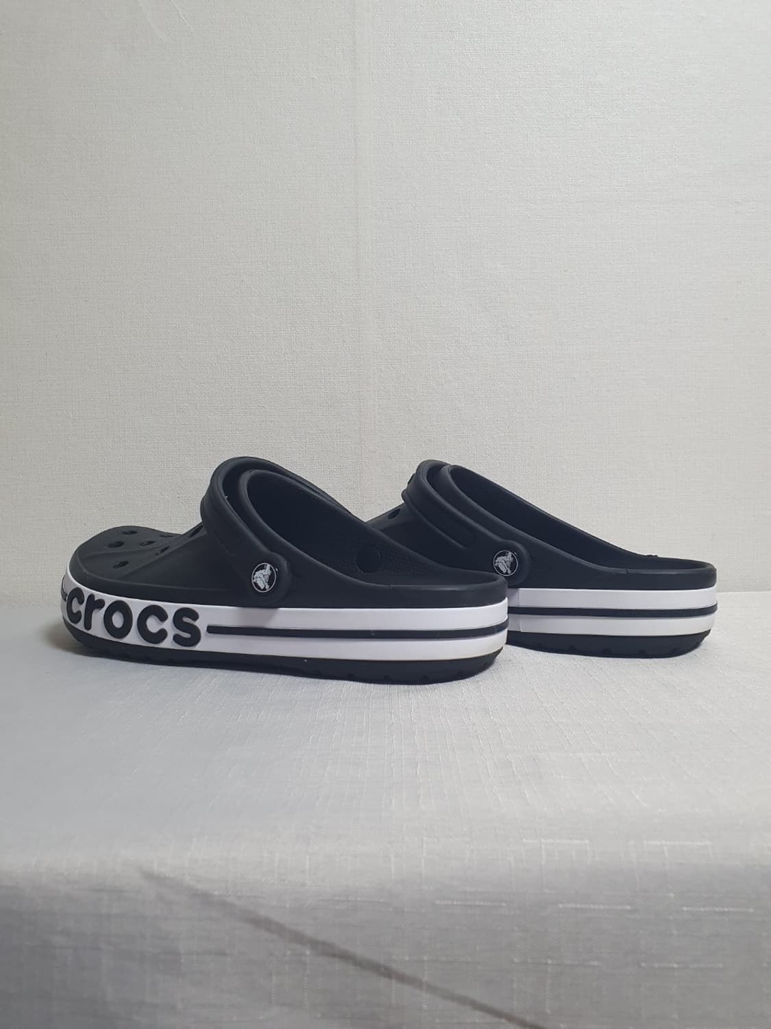 크록스 바야밴드 클로그 블랙화이트 270mm 상품이미지4