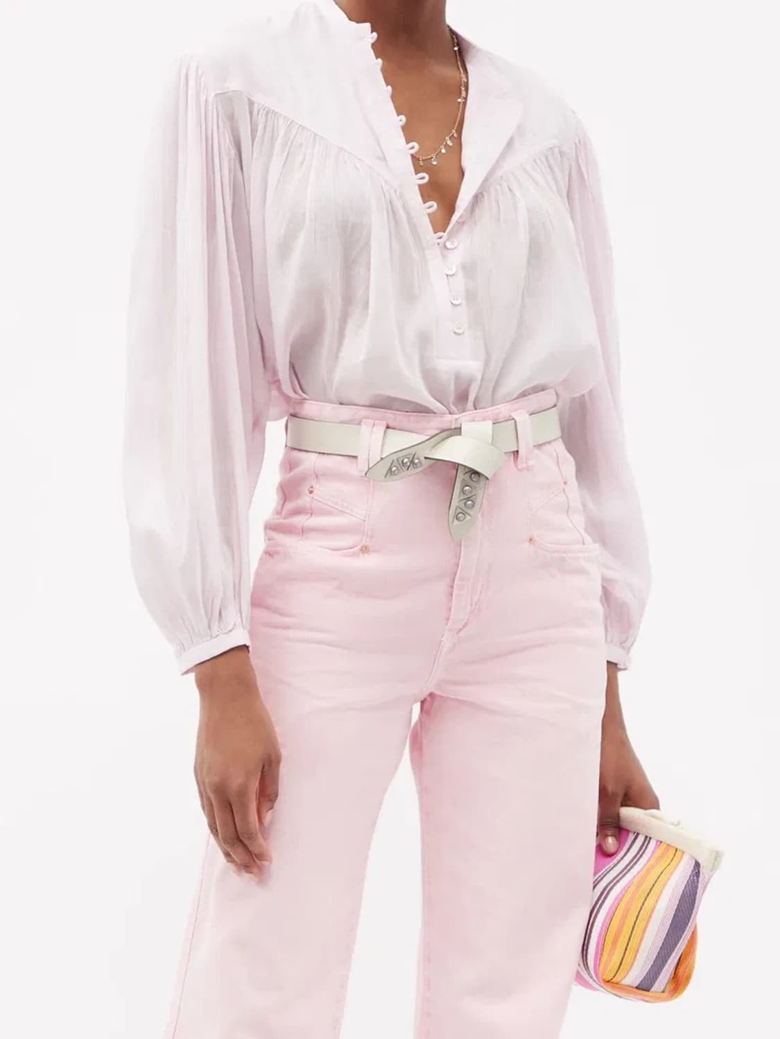 정품 이자벨마랑 킬레이디아 블라우스 연핑크 상품이미지5