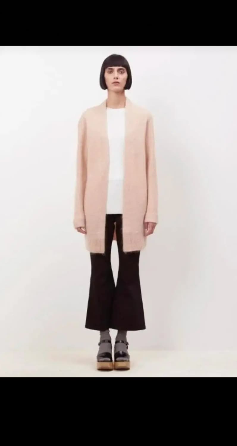 여성 S) 아크네 스튜디오 라야 모헤어 오버핏 니트 오픈 롱 가디건 상품이미지8