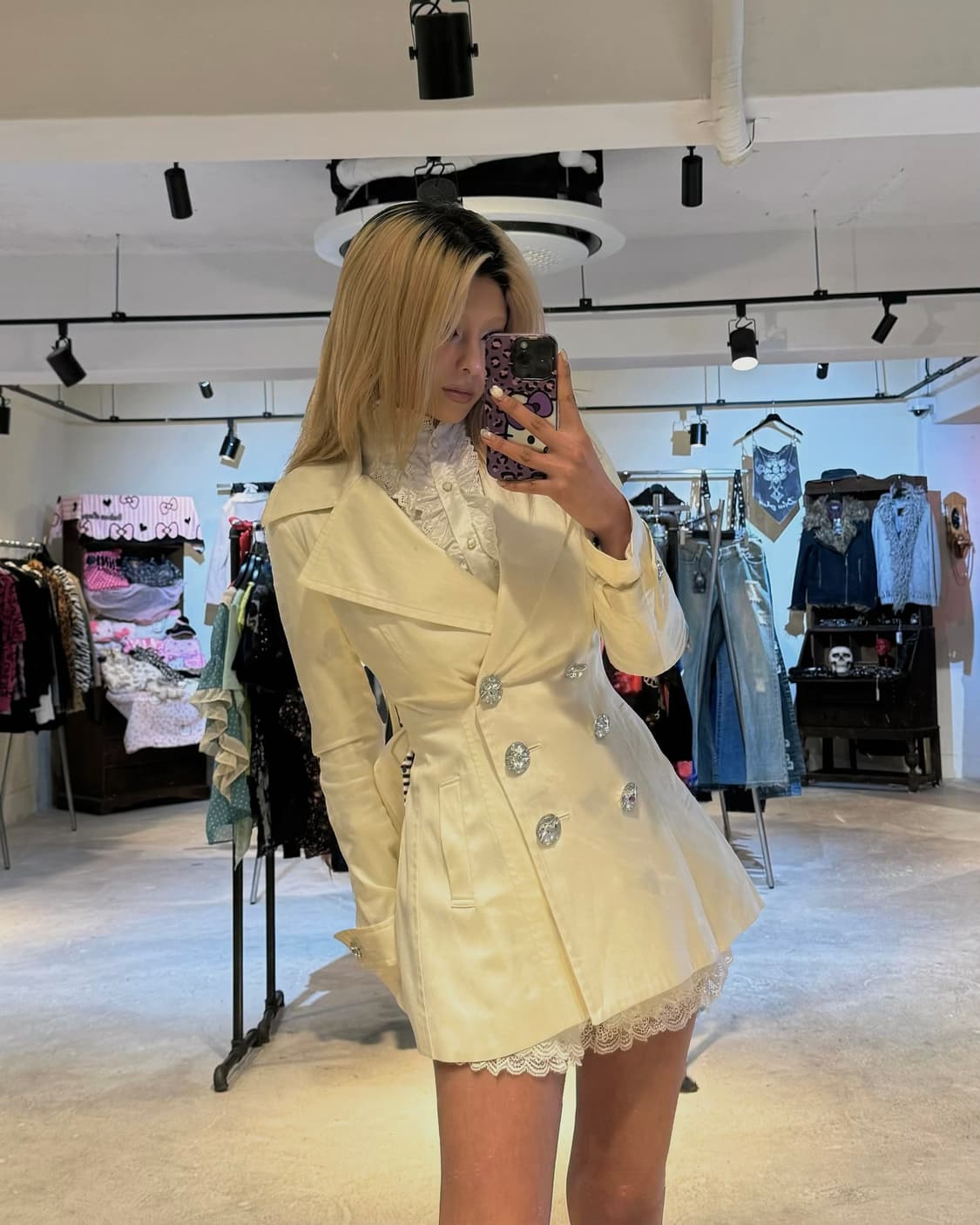 LIP SERVICE 트렌치 코튼 코트 상품이미지8