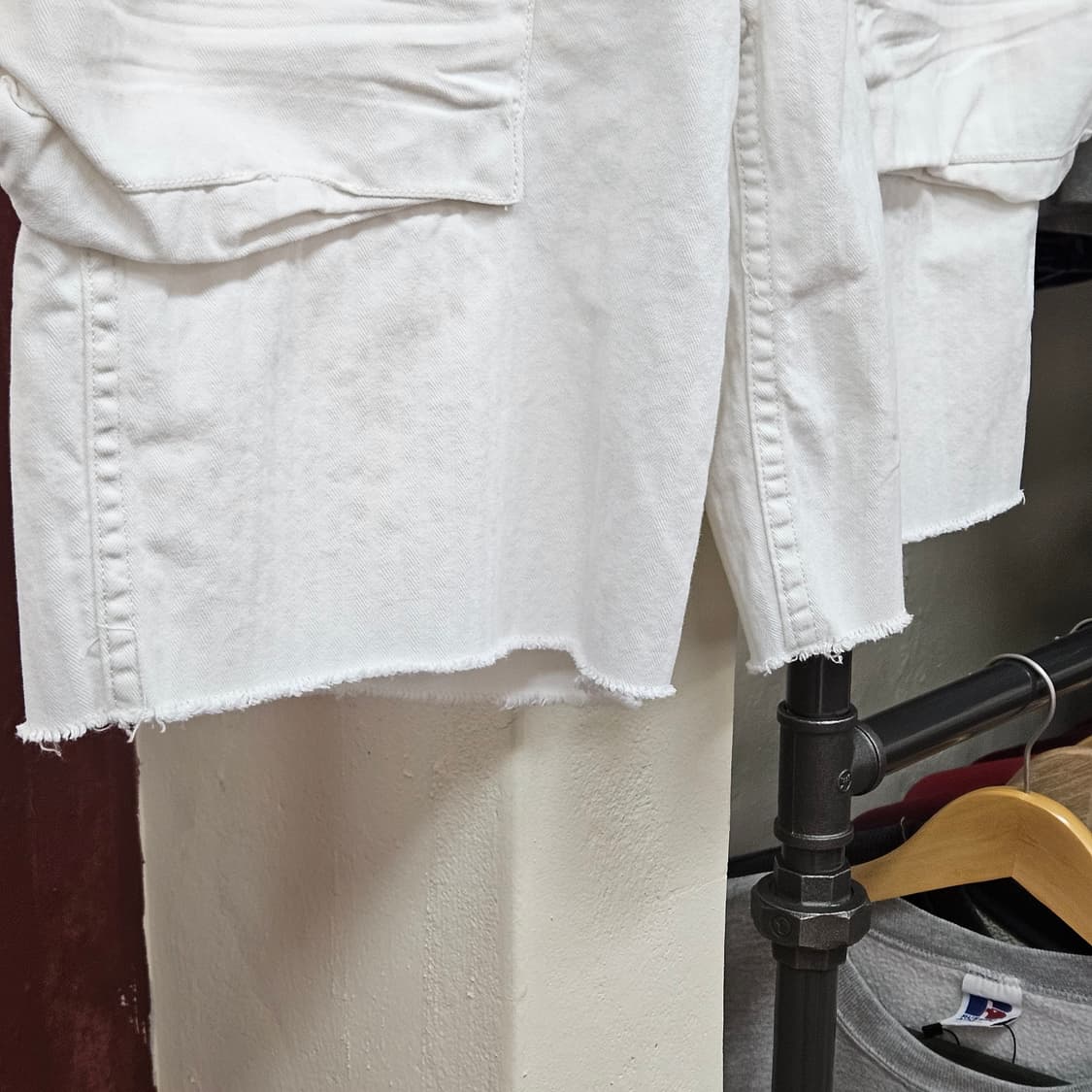 폴로 컷오프 카고 쇼츠 오프화이트 상품이미지2