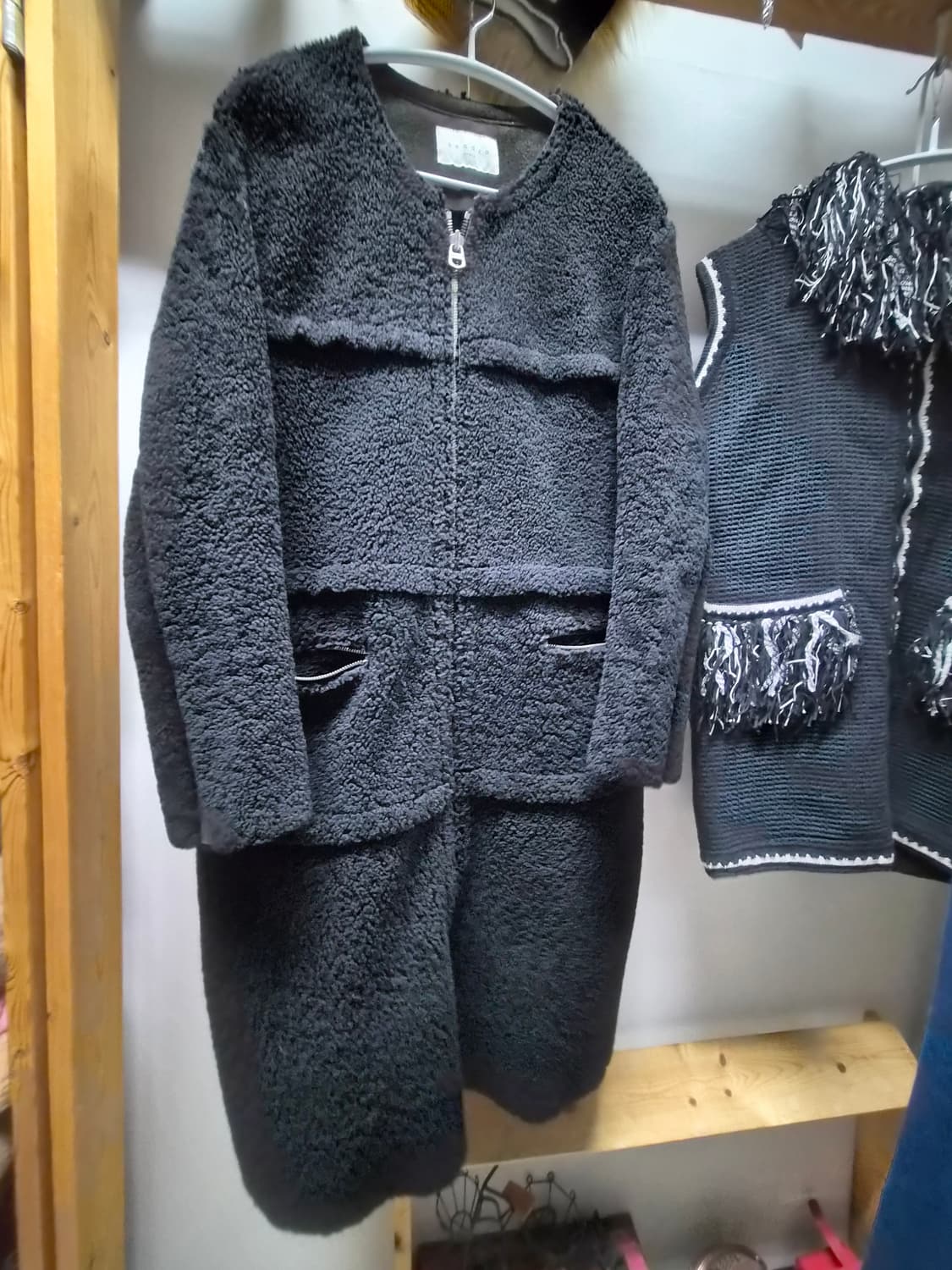 산드로 롱 무스탕 리얼양털 양가죽 상품이미지5