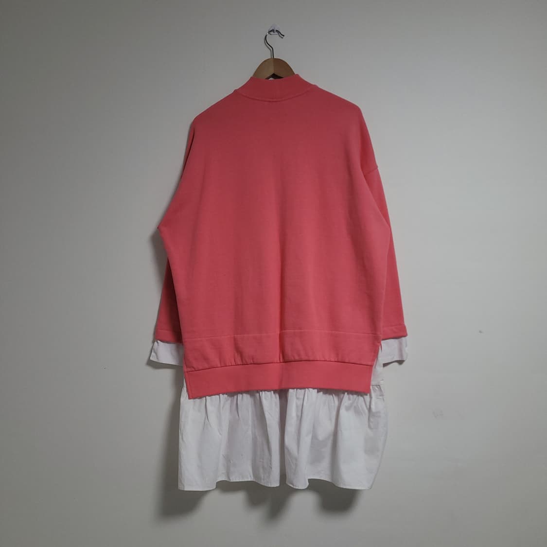 (S) PANCOAT 팬콧 핑크 맨투맨 원피스 상품이미지5