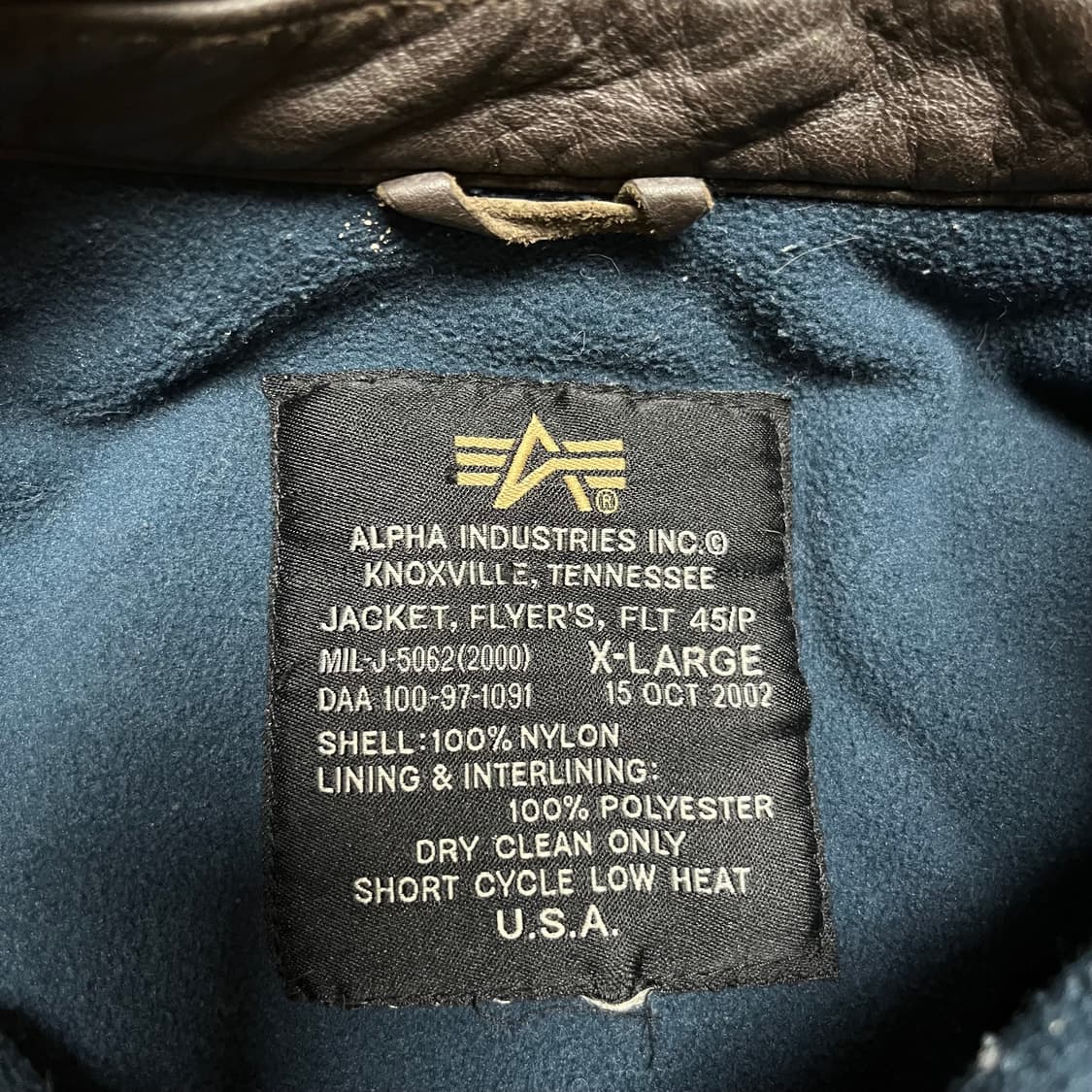 105 알파인더스트리 FLT-45F 항공자켓 상품이미지3