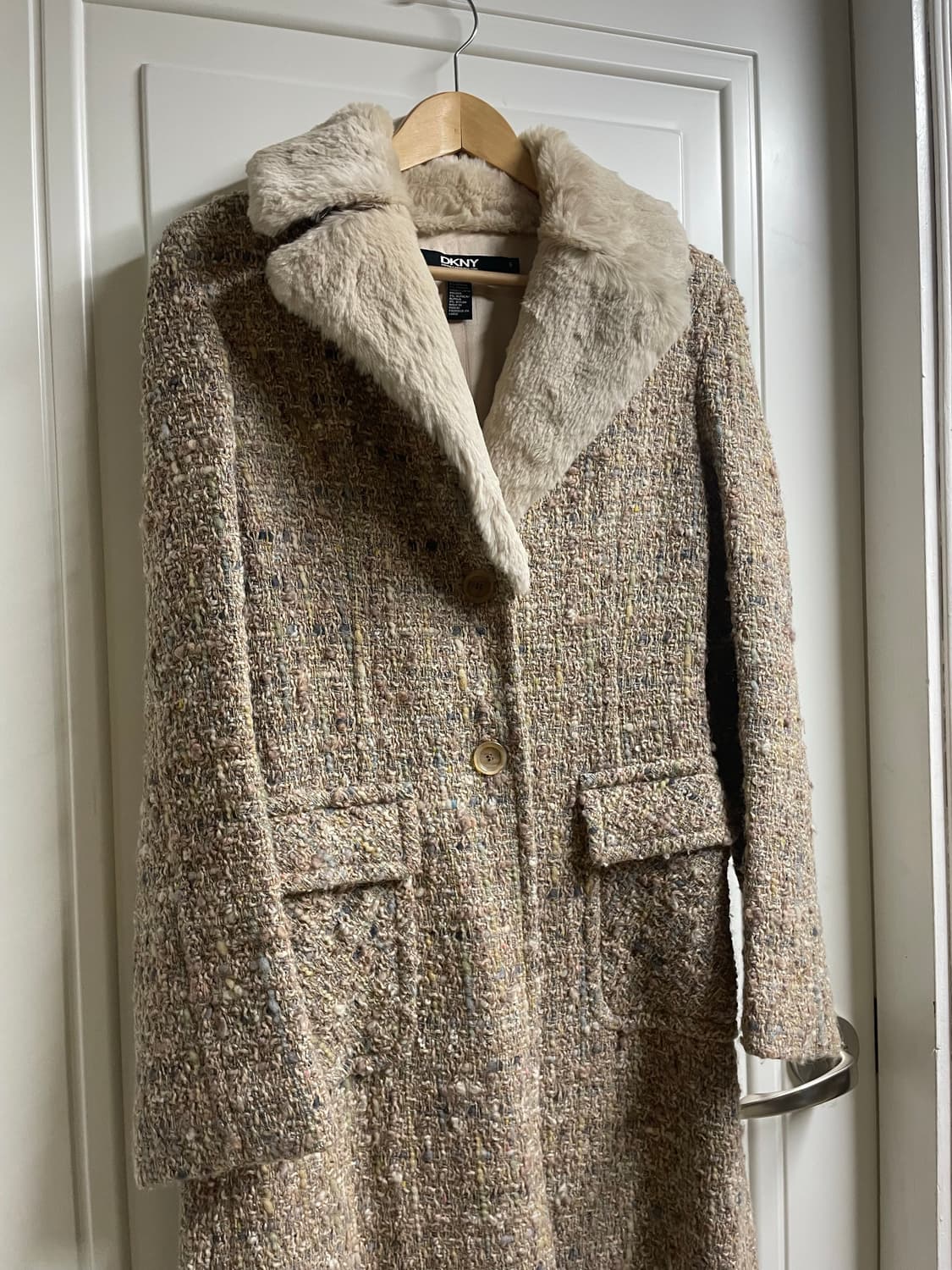 DKNY 정품 울/앙고라/알파카 혼방 롱코트 상품이미지4