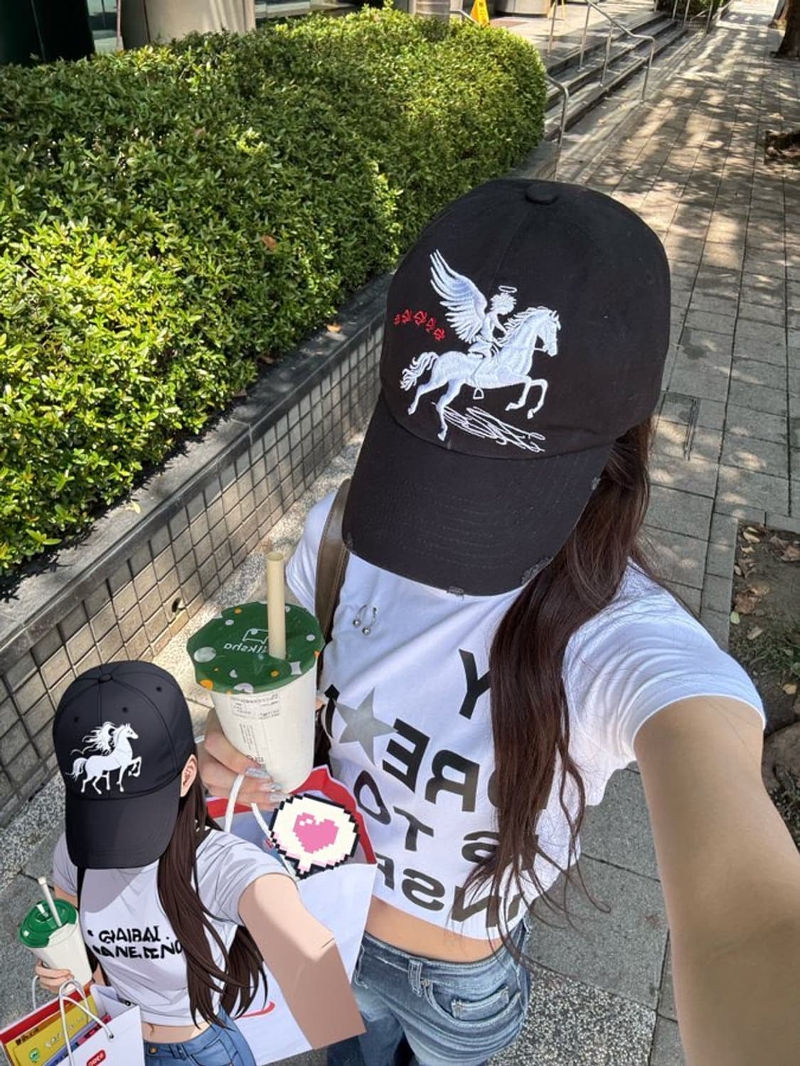 트리플에스 착용)DREAM PIERCING TOP / WHITE 상품이미지2