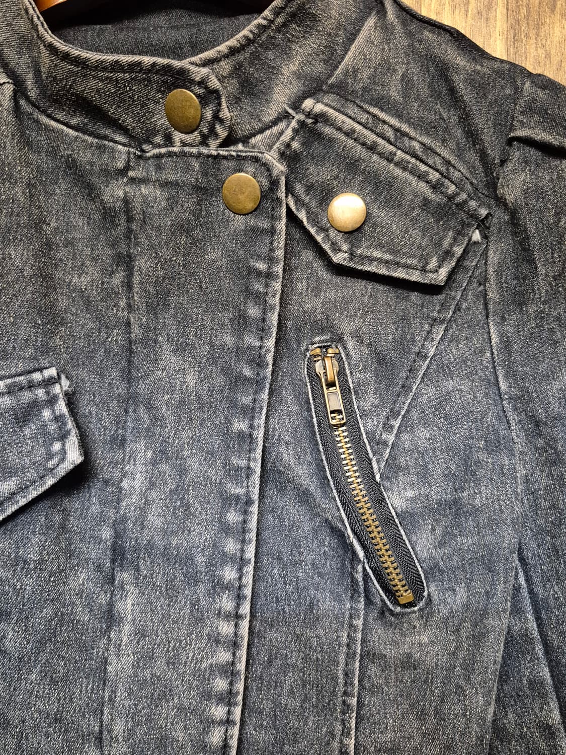 VINTAGE DENIM RIDER JACKET  상품이미지4