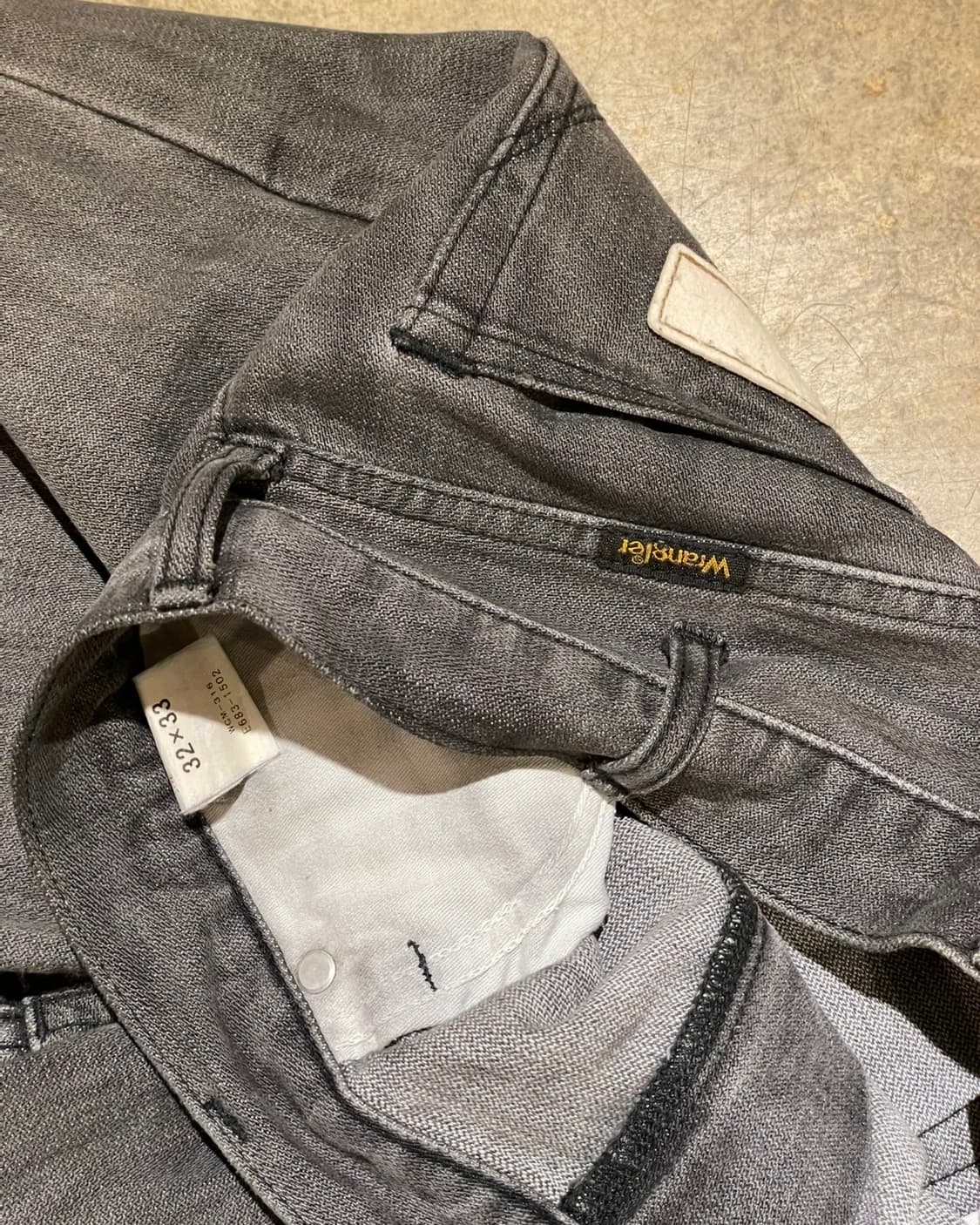 Wrangler wo377 그레이 플레어 데님 팬츠 상품이미지9