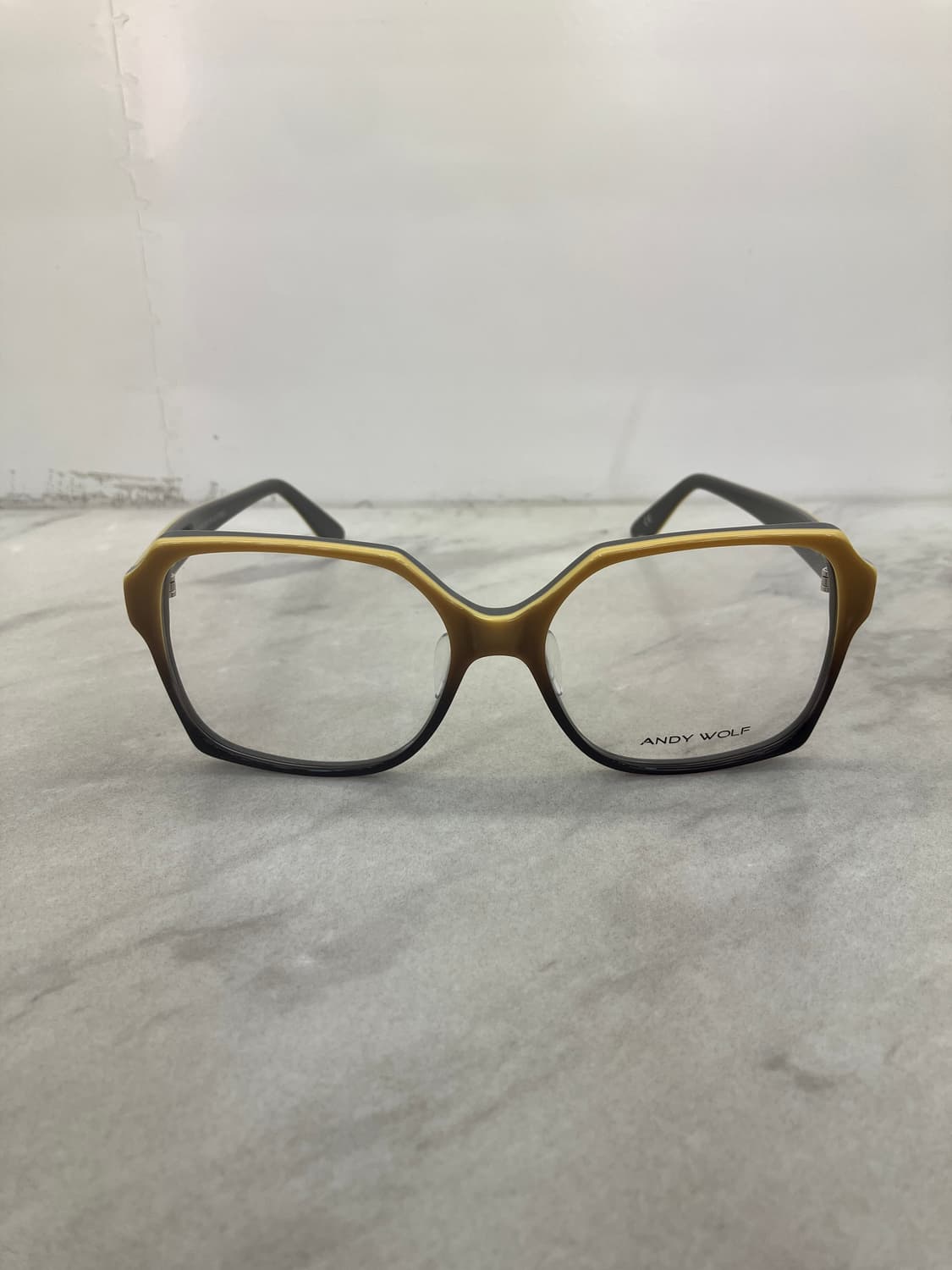 앤디 울프 Andy wolf 앤틱 모카옐로우 스퀘어 뿔테 안경 상품이미지4