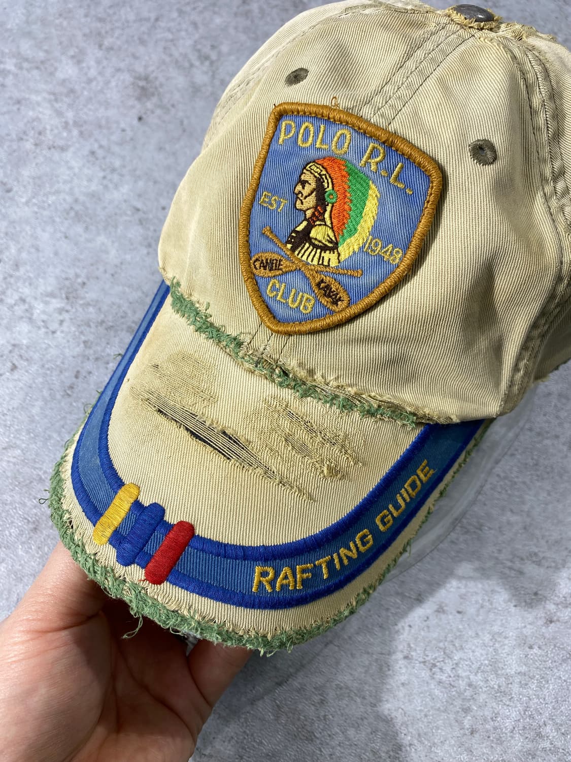 [OS] 폴로 랄프로렌 디스트레스드 인디언 볼캡 상품이미지3