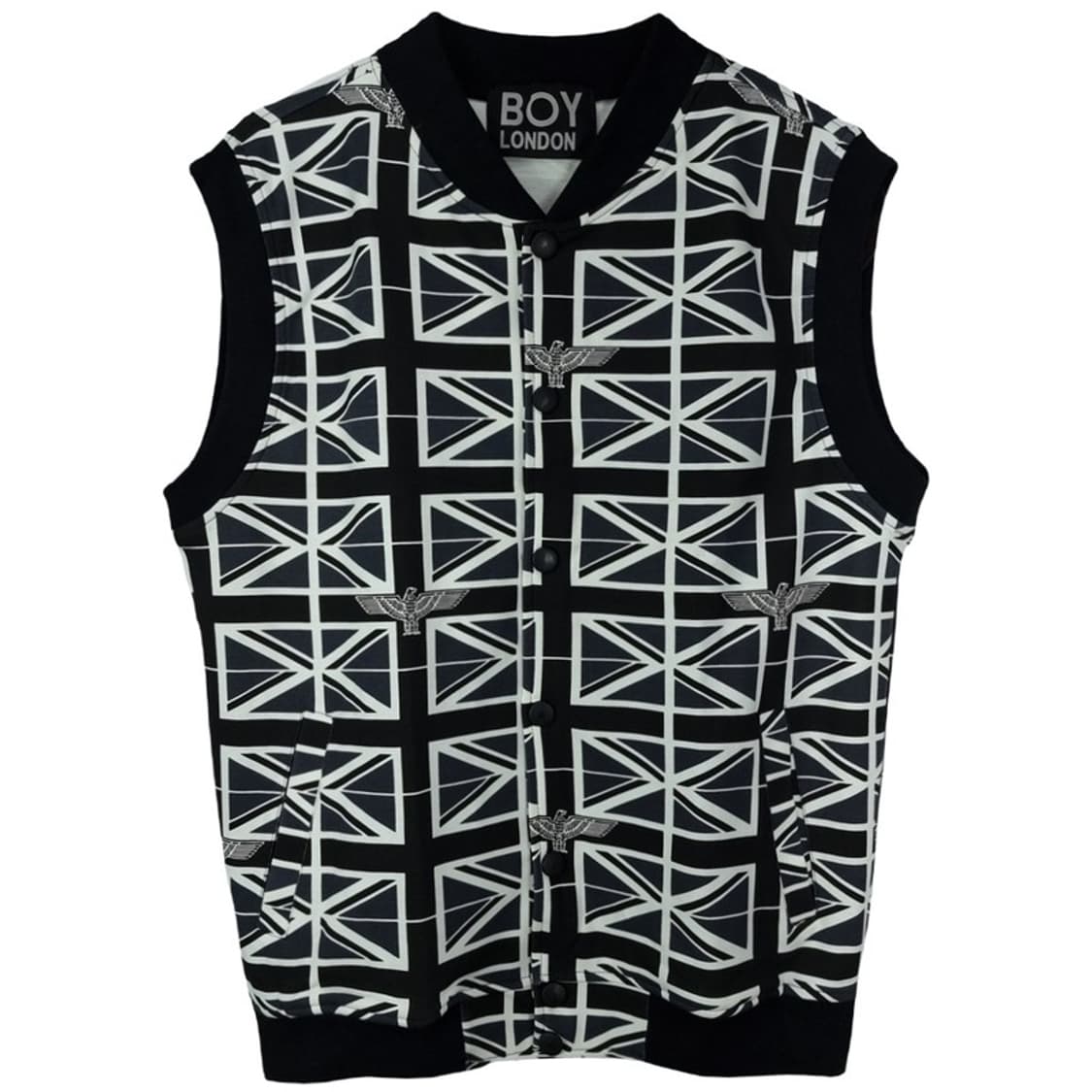 [보이런던] 빅로고 프린팅 기하학 패턴 베스트 조끼 M19310 상품이미지2
