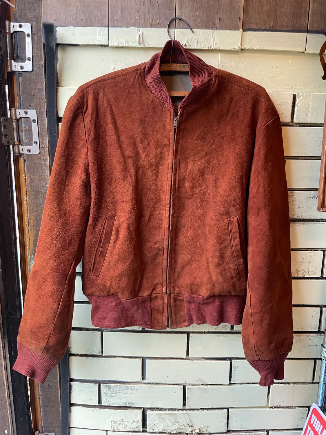 1950s~60s Vintage Suede Bomber Jacket 상품이미지1