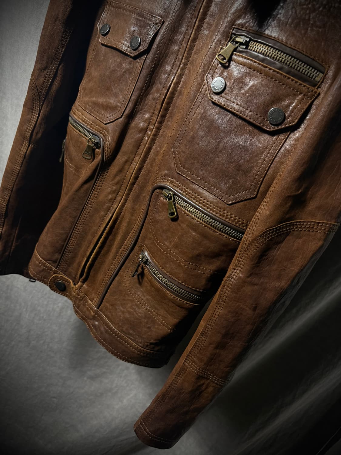 DOLCE & GABBANA Cow Leather Field Jacket 상품이미지4