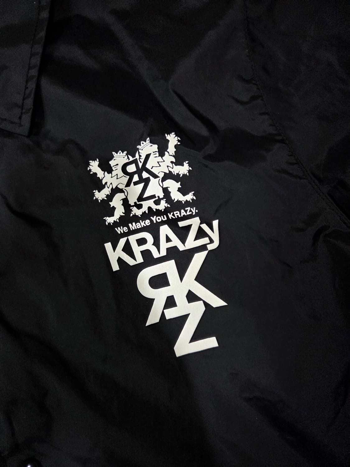 KRAZY 블랙 코치 재킷 상품이미지4