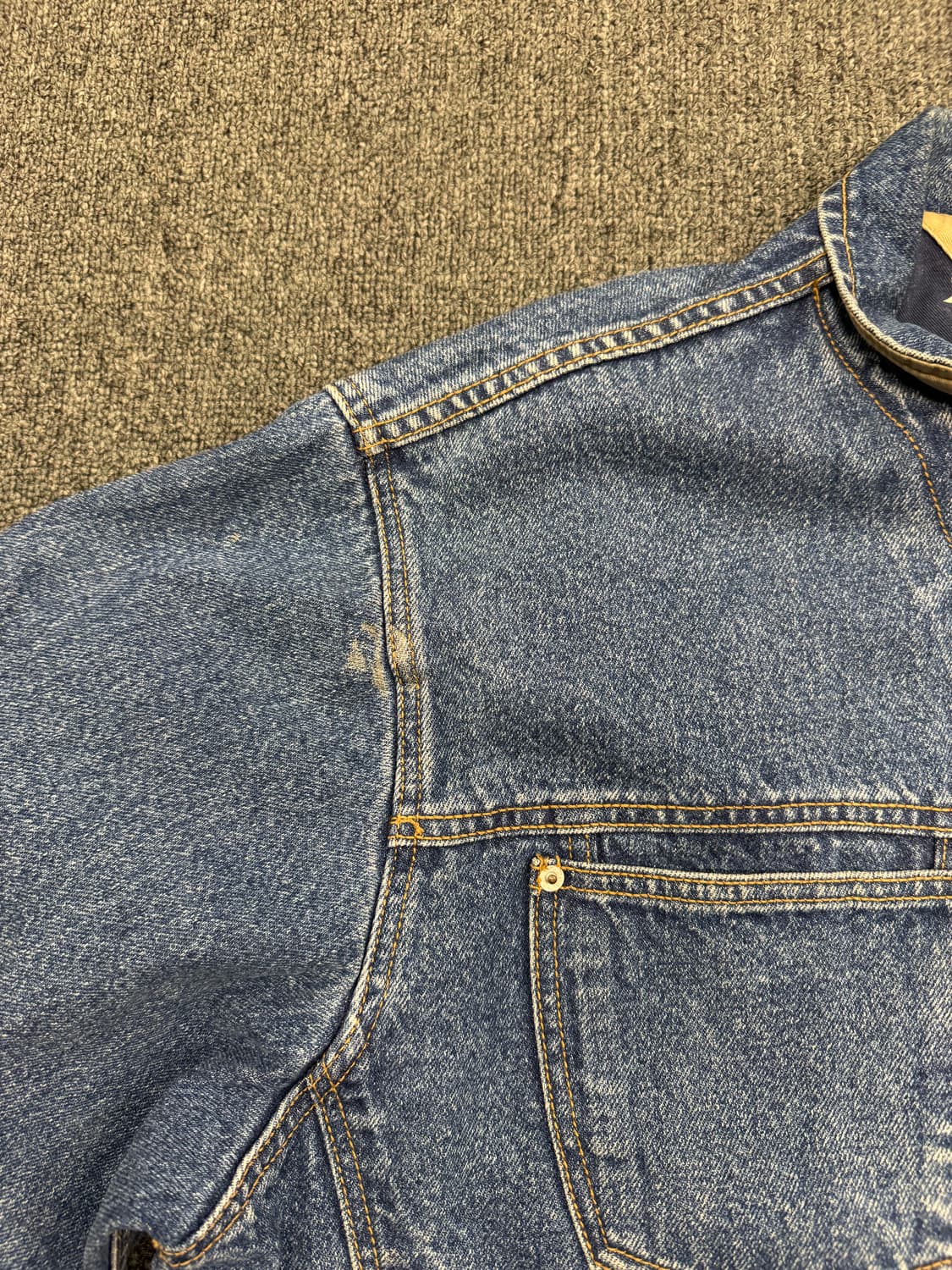 L)타미힐피거 빈티지 빅 로고 패치 데님 자켓 상품이미지7