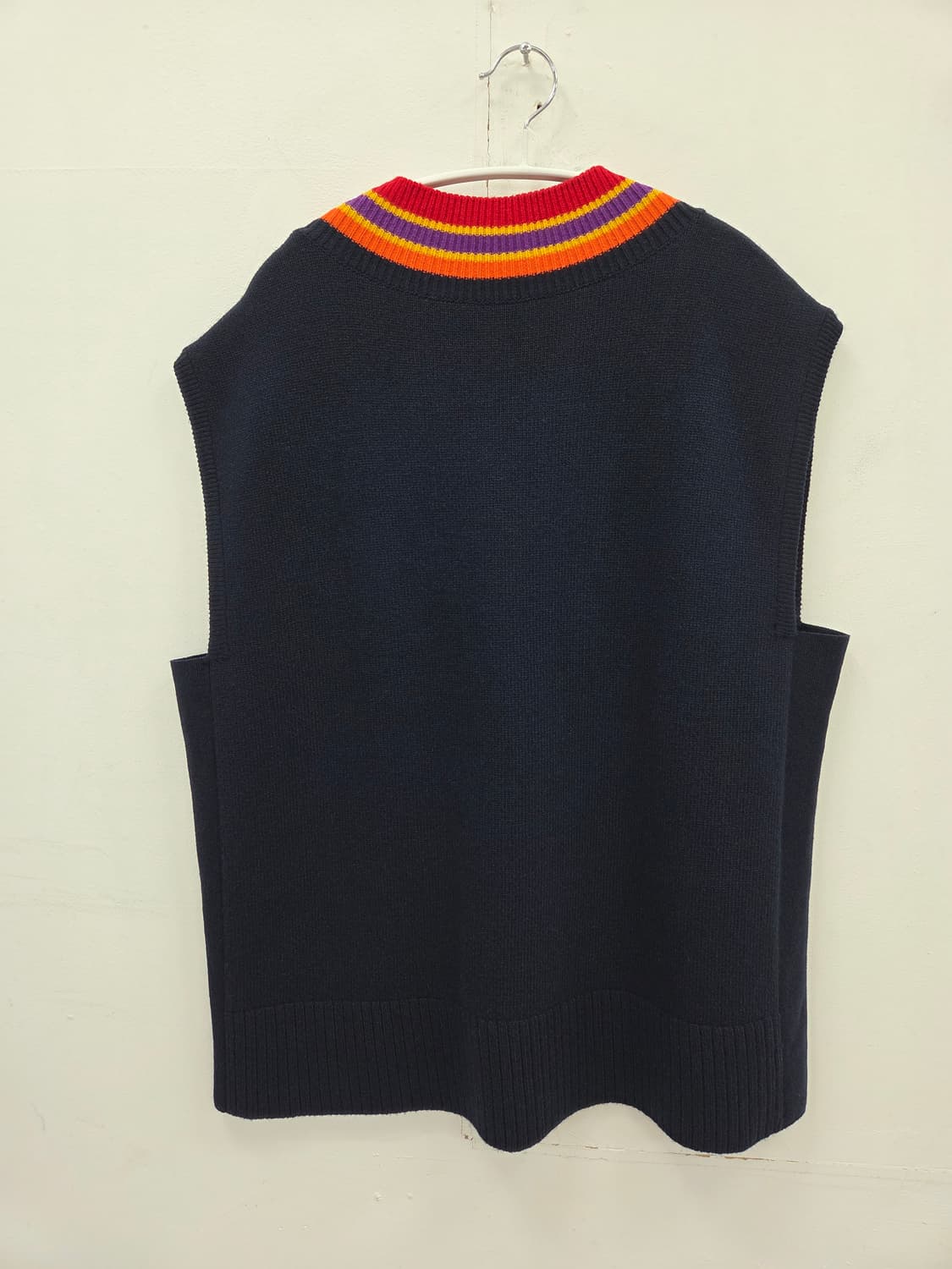 S 비비안웨스트우드 오버핏 앵글로매니아 니트 베스트 상품이미지4