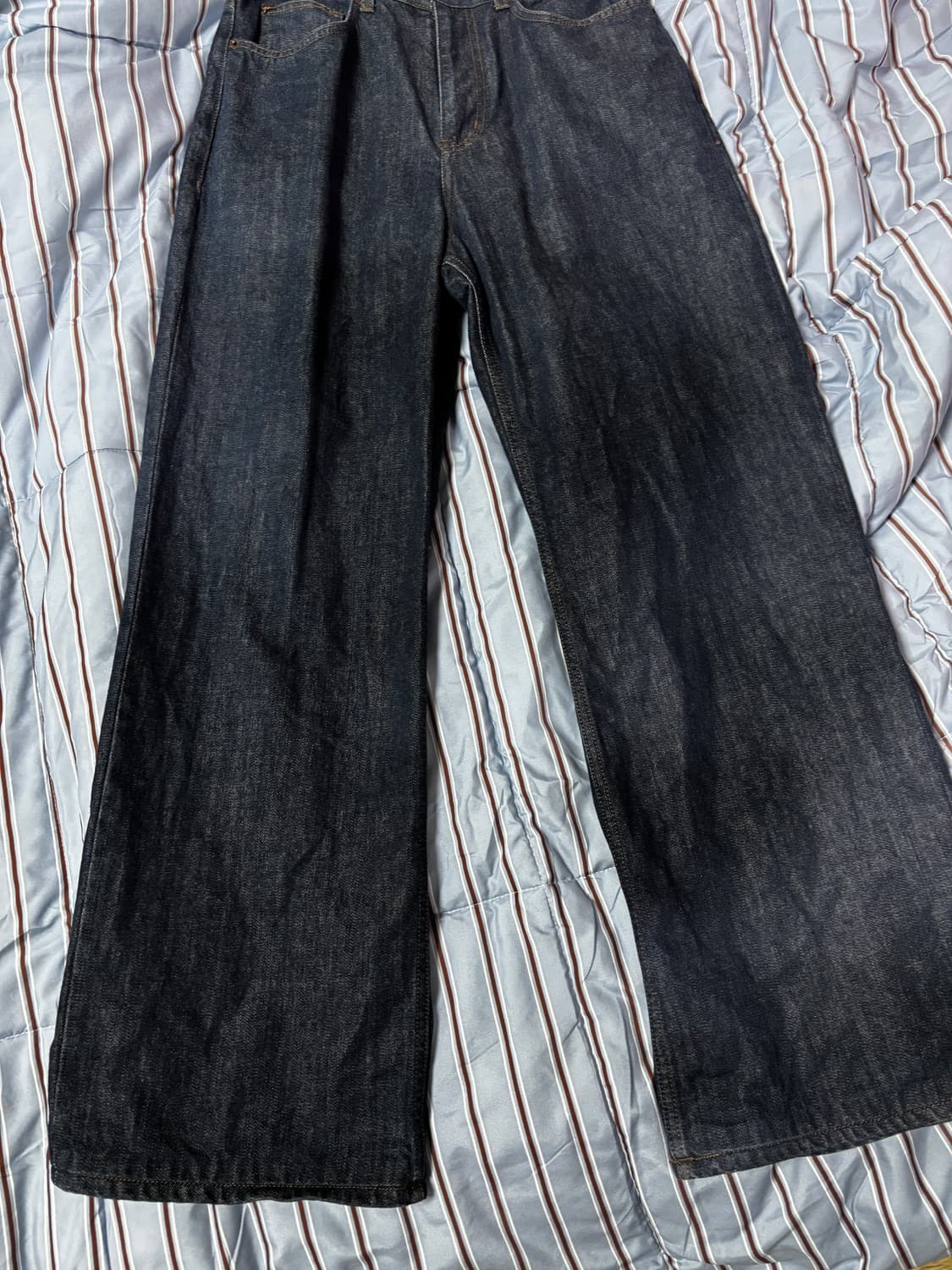 벨리에 트루와이드데님팬츠 미드인디고 상품이미지2