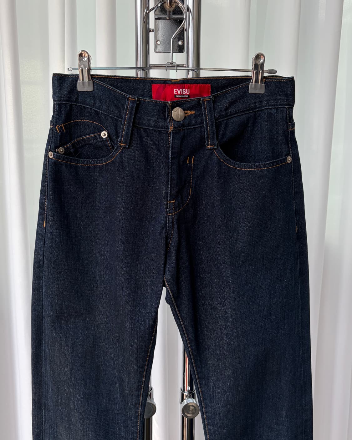 [26인치]에비수 Evisu 올드스쿨 포켓 프린팅 데님 팬츠 상품이미지4