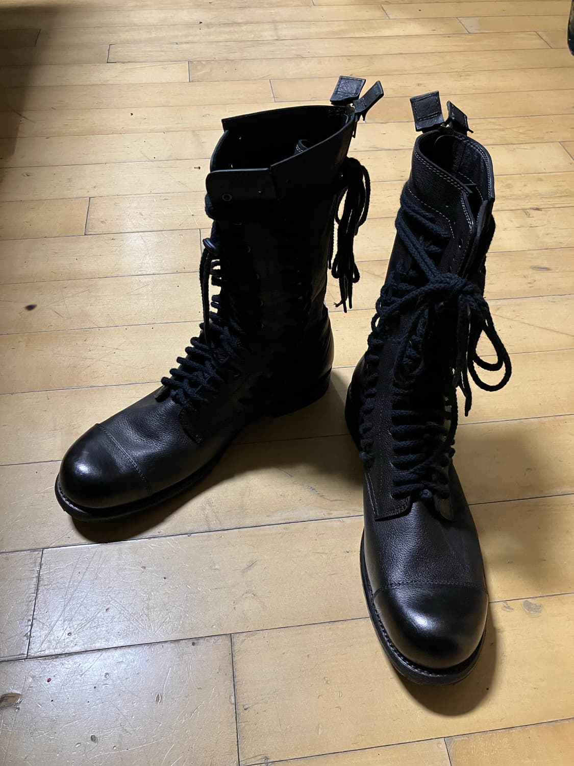 Hiromu takahara 로엔 트리플 레이스업 컴뱃 부츠  270 상품이미지4