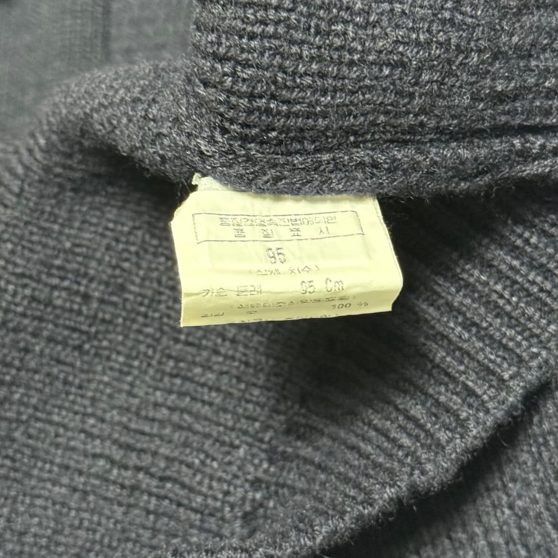 95 버버리 더블 브레스티트 네이비 니트 가디건 상품이미지5