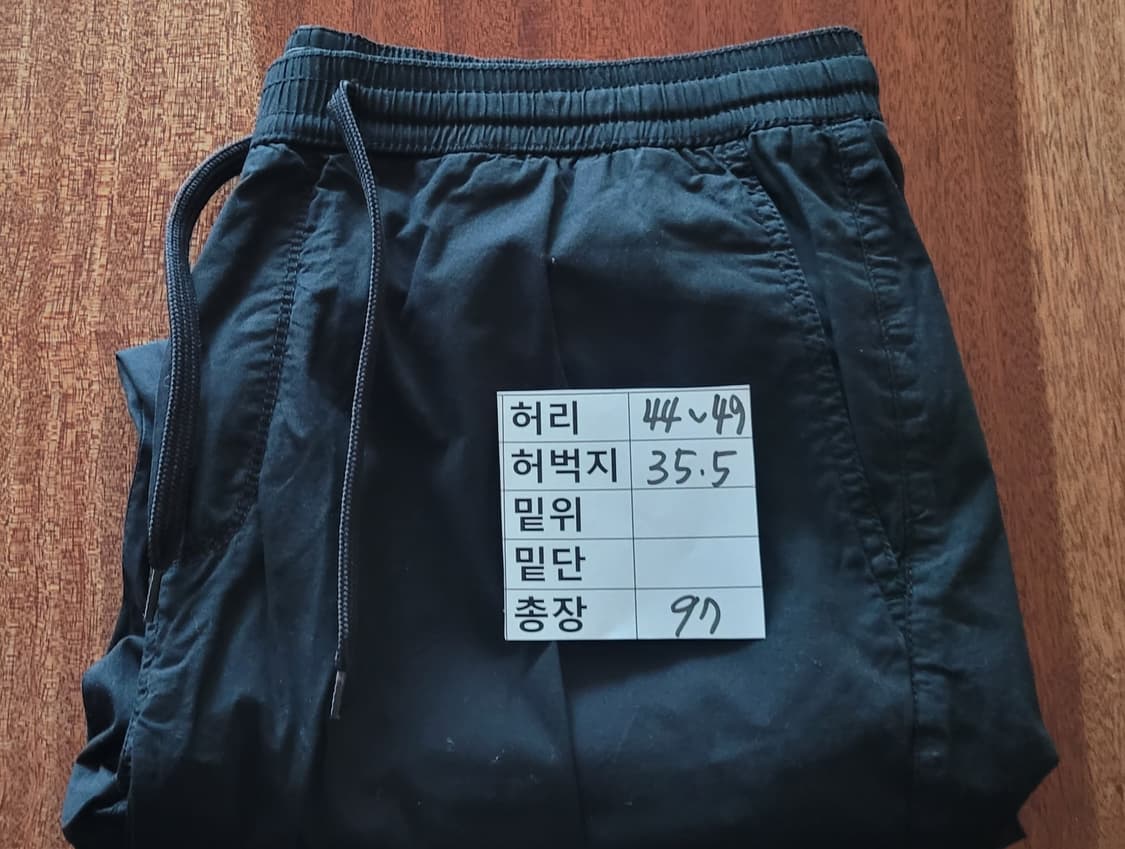 👔남성34~38인치👔ZARA 블랙 조거팬츠(봄~초여름) 상품이미지8