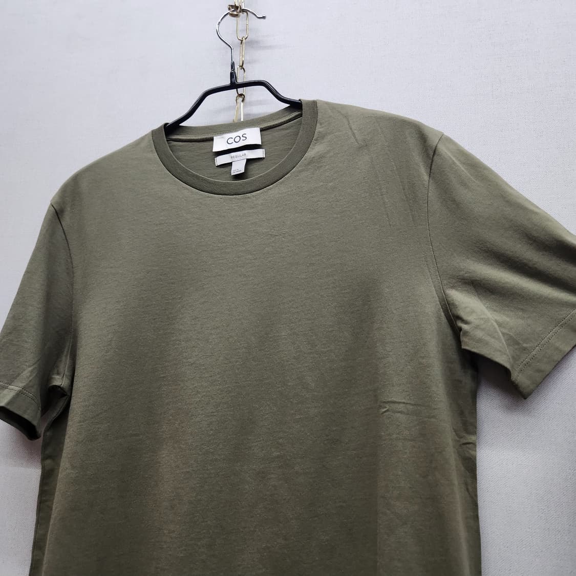 COS 코스 카키 반팔티 XS(S) 남여공용 상품이미지3