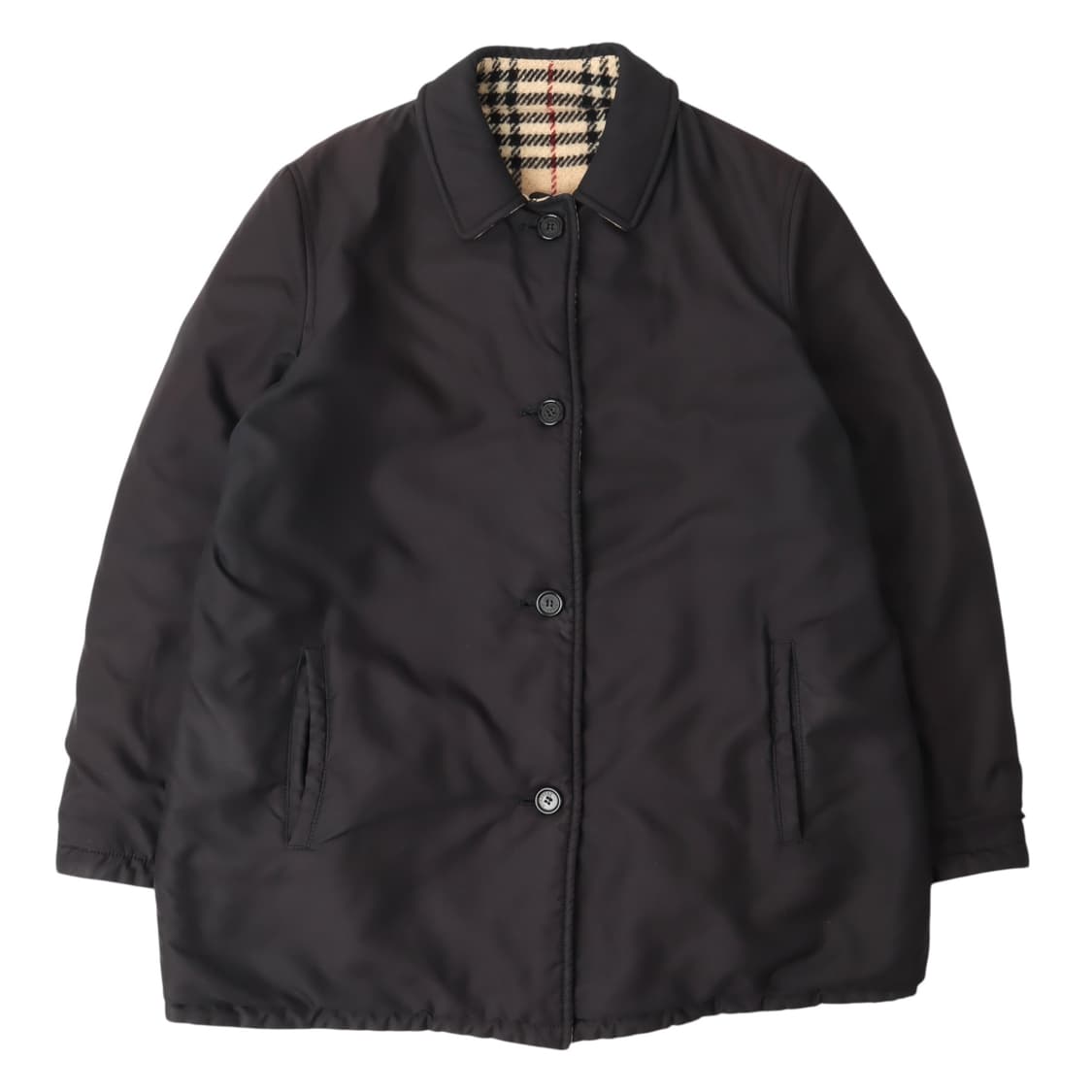 버버리 런던 리버시블 노바체크 퀄팅 싱글 코트 상품이미지2