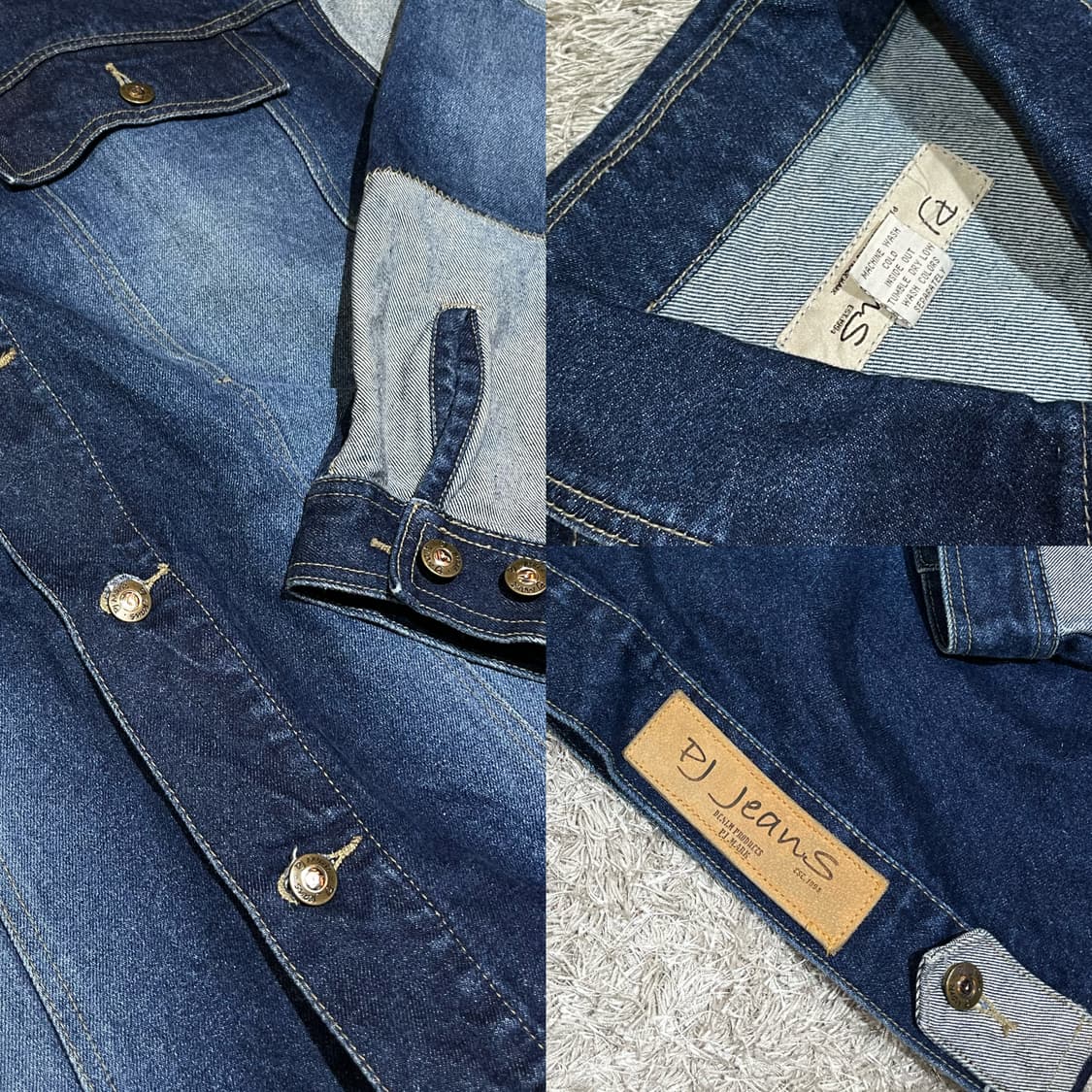 패치워크 오버핏 진청자켓 상품이미지5