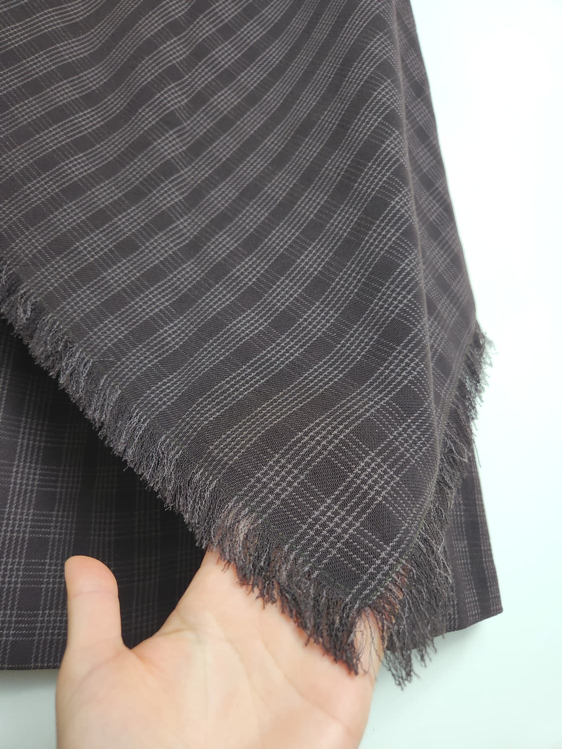 체크 수술 롱 스커트 상품이미지5