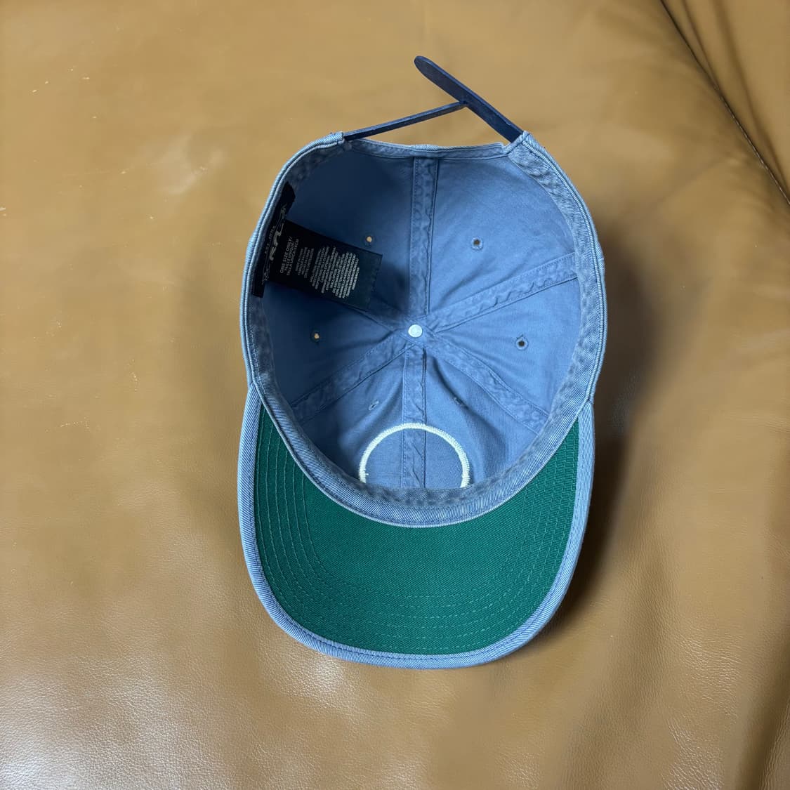 RRL 더블알엘 랄프로렌 폴로 윙로고 6패널 볼캡 모자 미드나잇 블루 상품이미지6