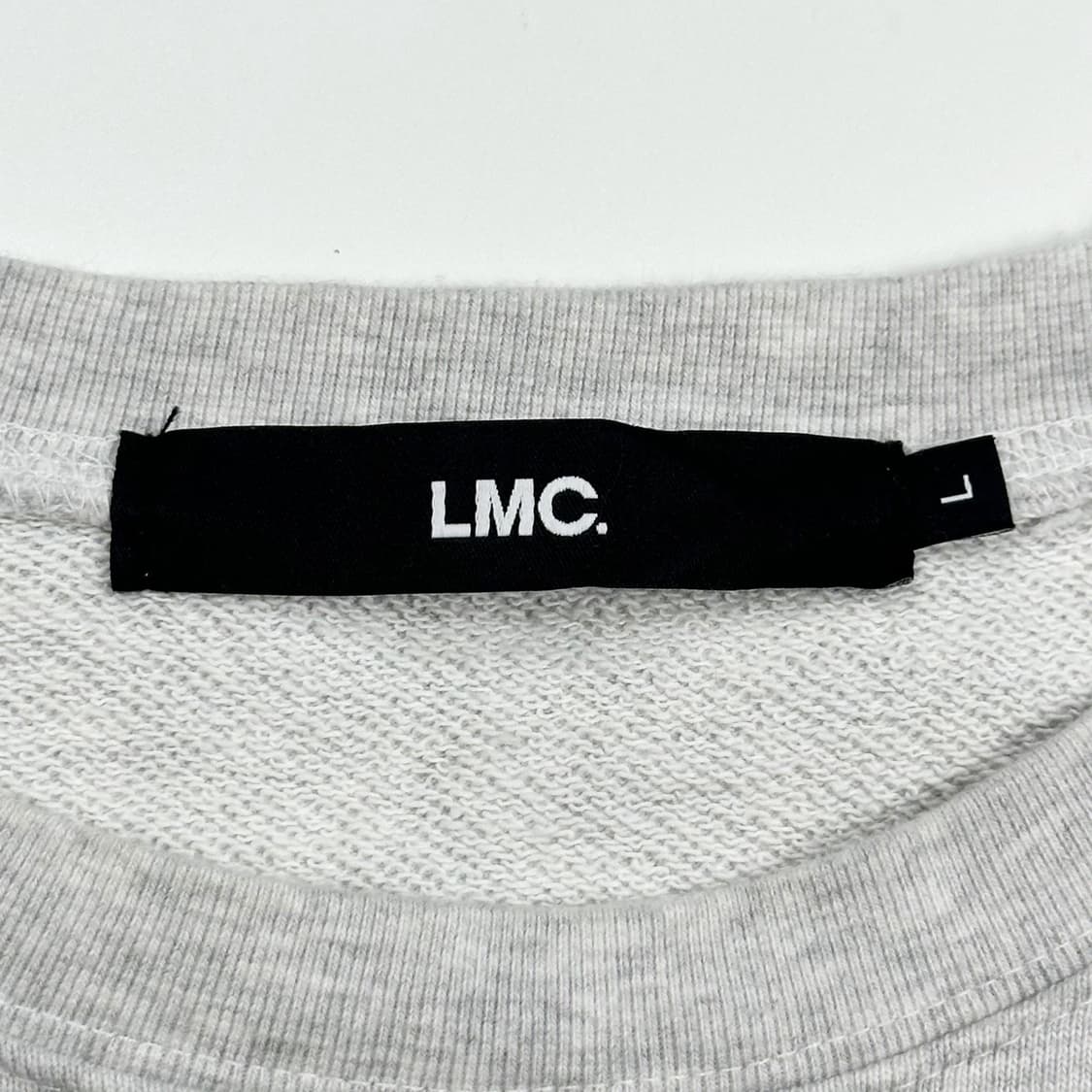LMC 곰돌이 클럽 오트밀 크루넥 맨투맨 (실측 XL) 상품이미지5