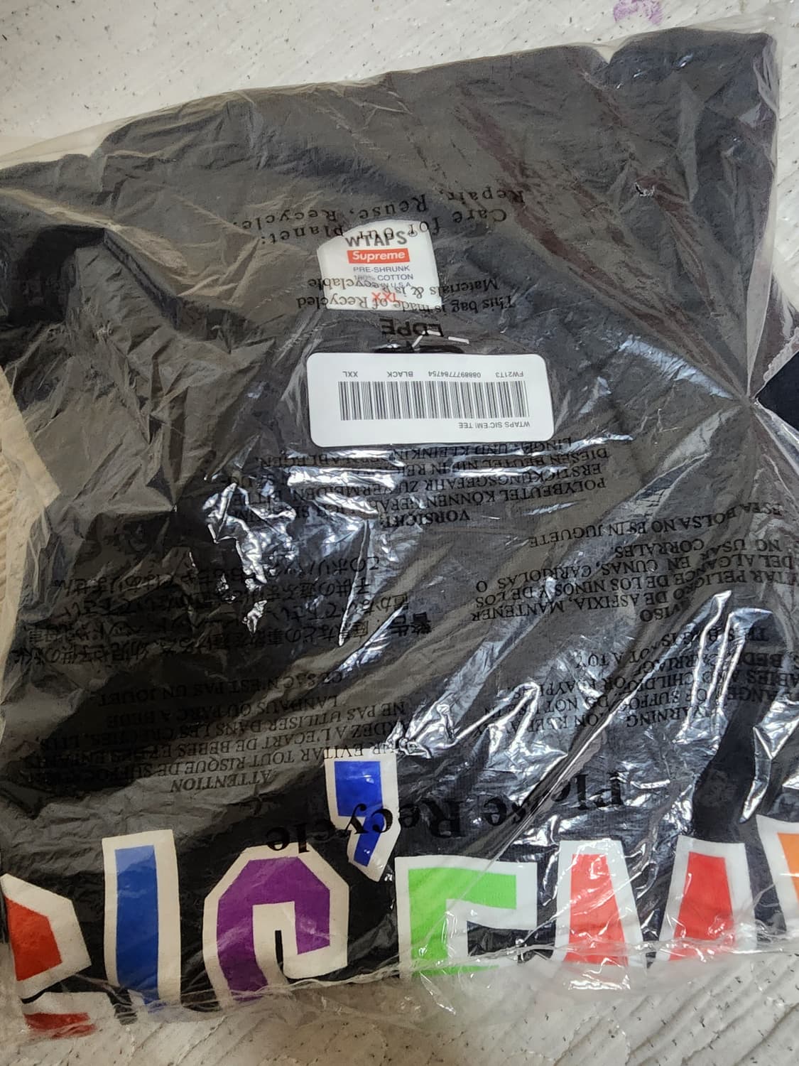 슈프림 더블탭스 맨투맨 반팔 상품이미지2