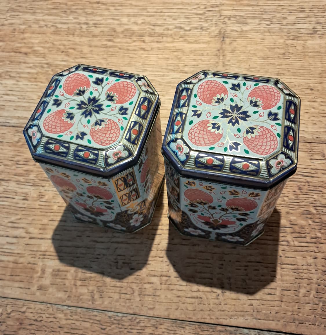 UK 빈티지 민속 문양 틴케이스 일괄 세트 (2p) 상품이미지2