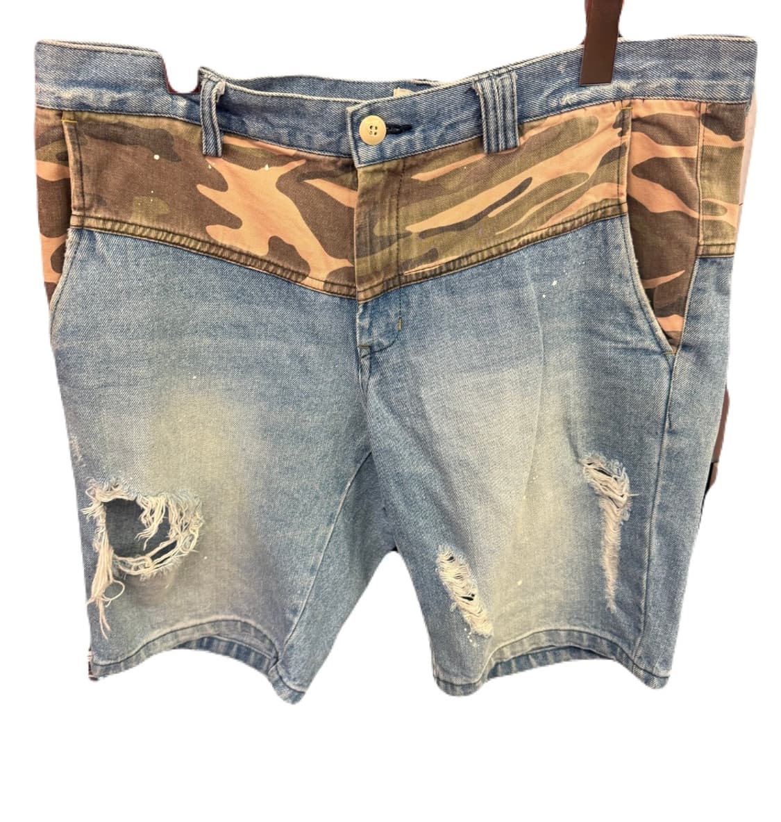 더블스펙 청 반바지 상품이미지1