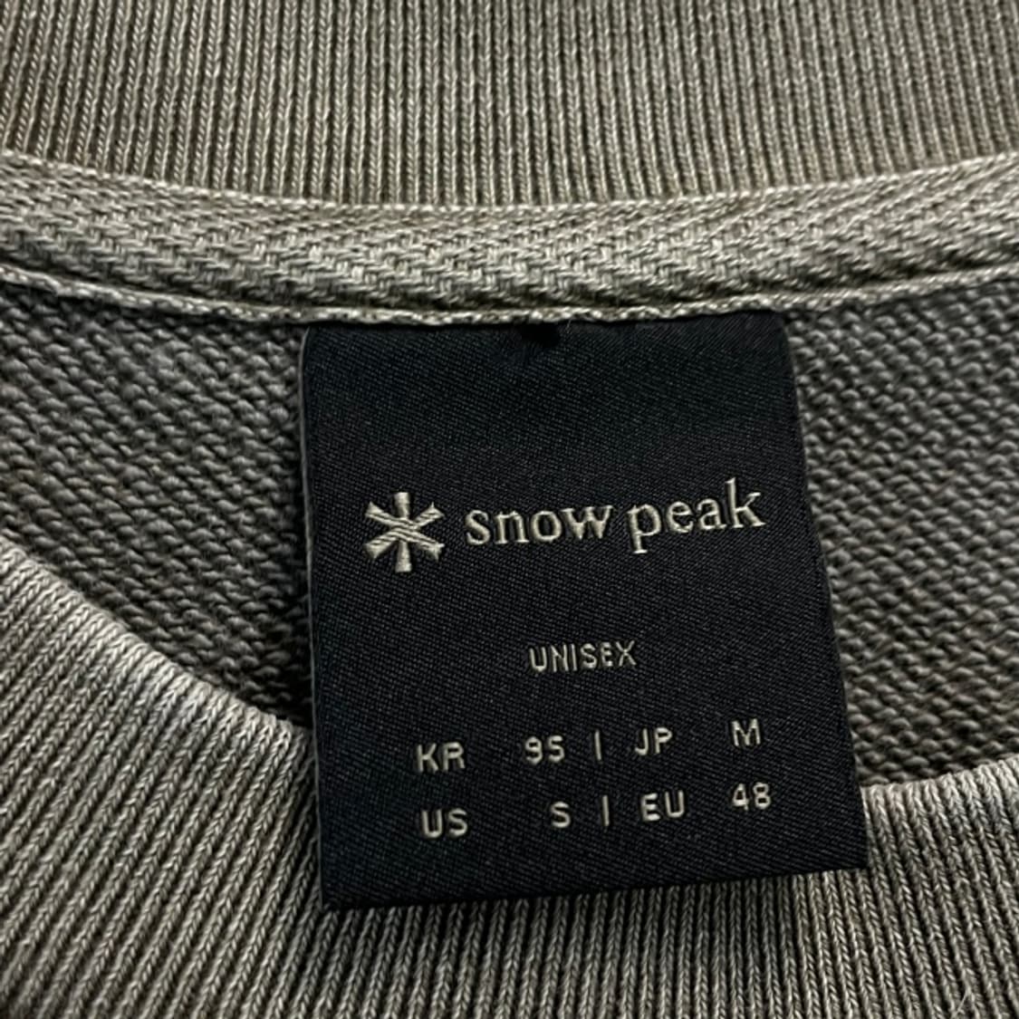 100 스노우피크 피그먼트 맨투맨 상품이미지3