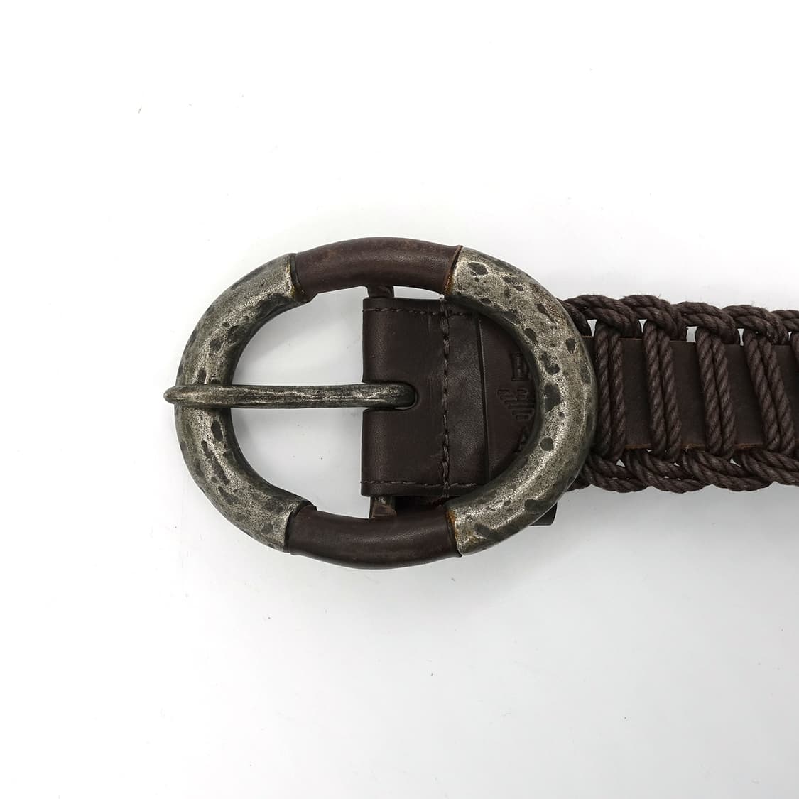 EMPORIO ARMANI 엠포리오 아르마니 아티잔 브라운 루프 벨트 상품이미지3