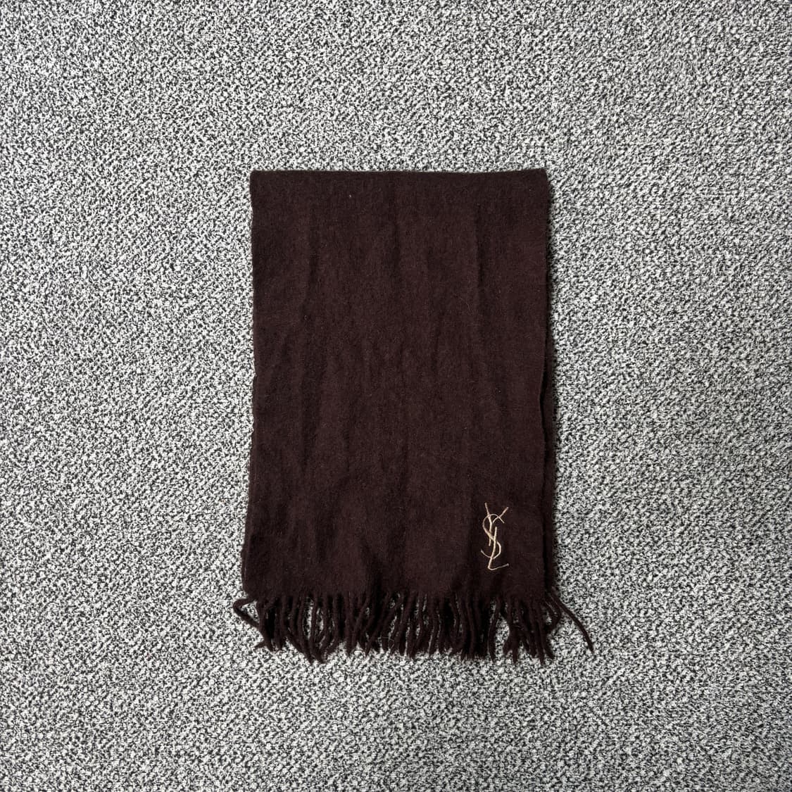입생로랑 뿌르옴므 울 머플러 브라운 상품이미지1