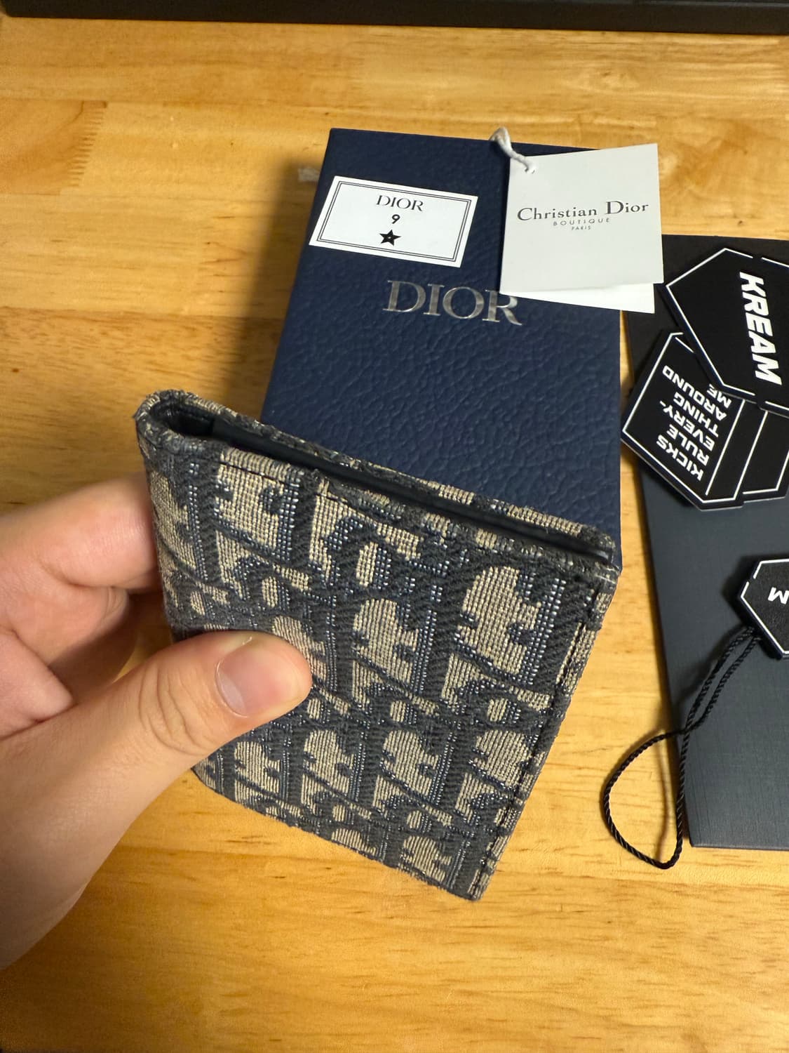 디올 오블리크 오거나이저 자카드 지갑  상품이미지4