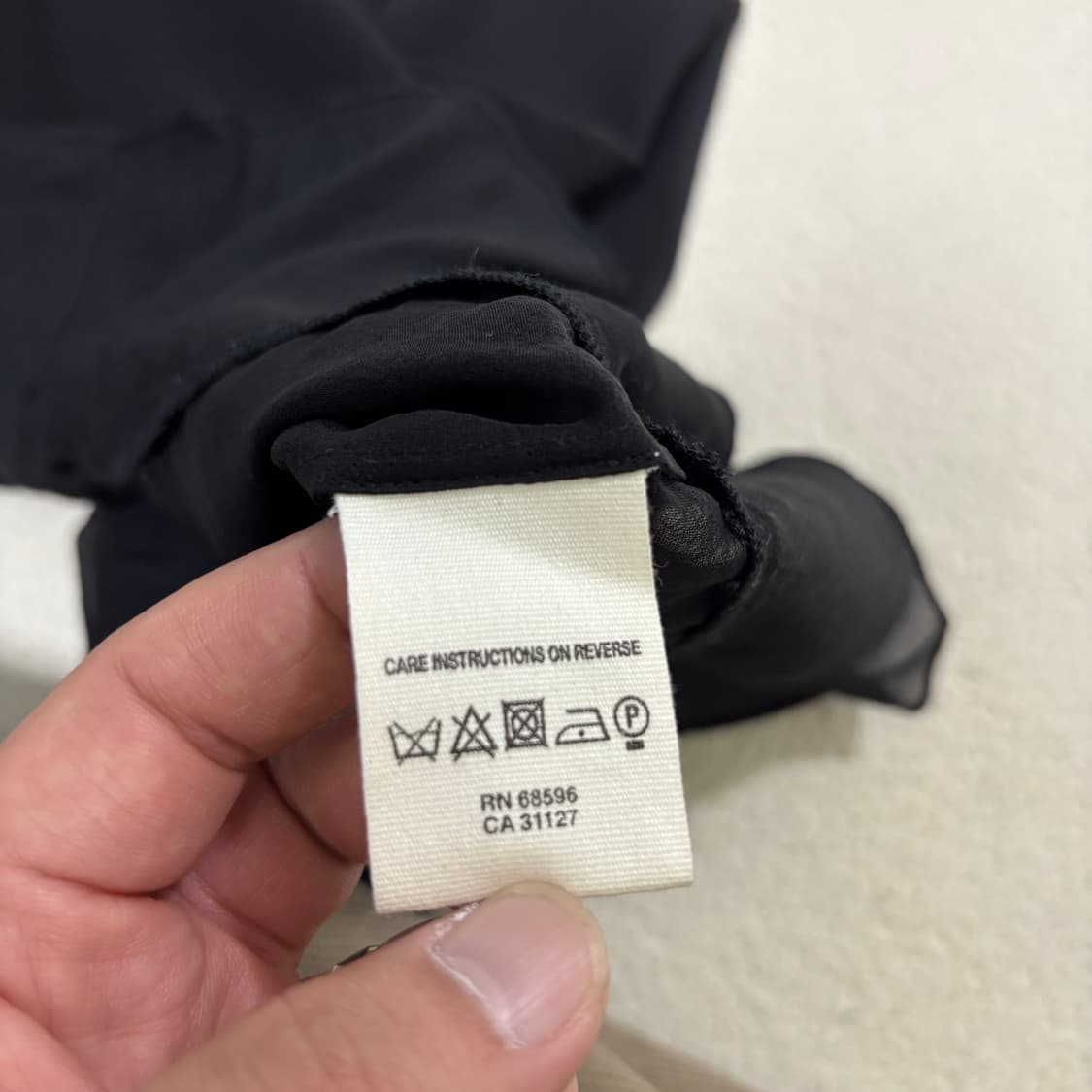 (실측 참고) DKNY 시스루 타이 블라우스 1205 상품이미지4