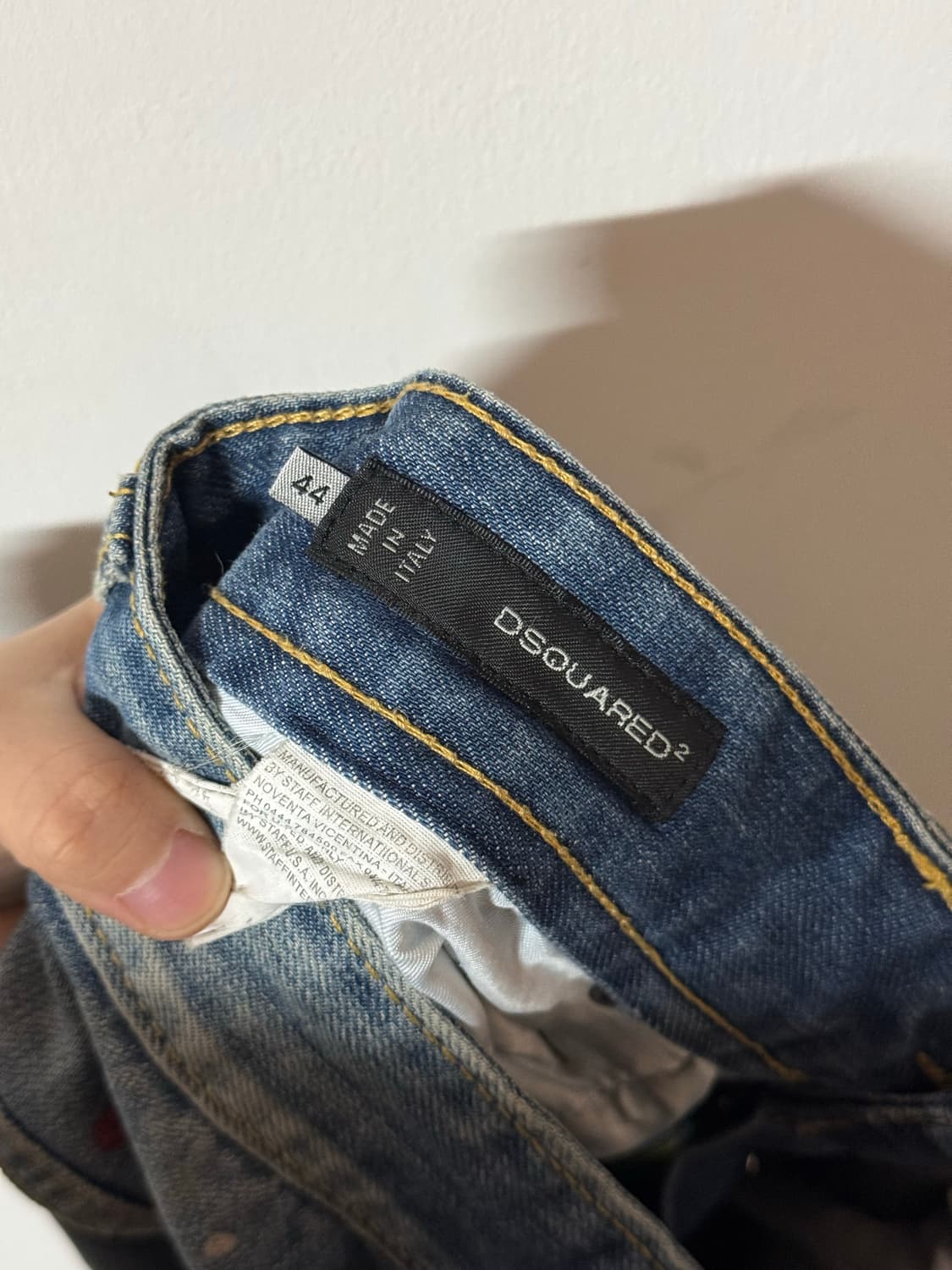 디스퀘어드2 페인트 워싱 데님 팬츠 빈티지 Y2K 아카이브 상품이미지7