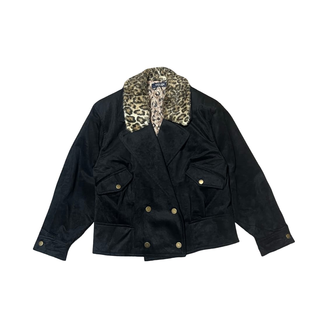 레오파트퍼 카라 빈티지 자켓 상품이미지2