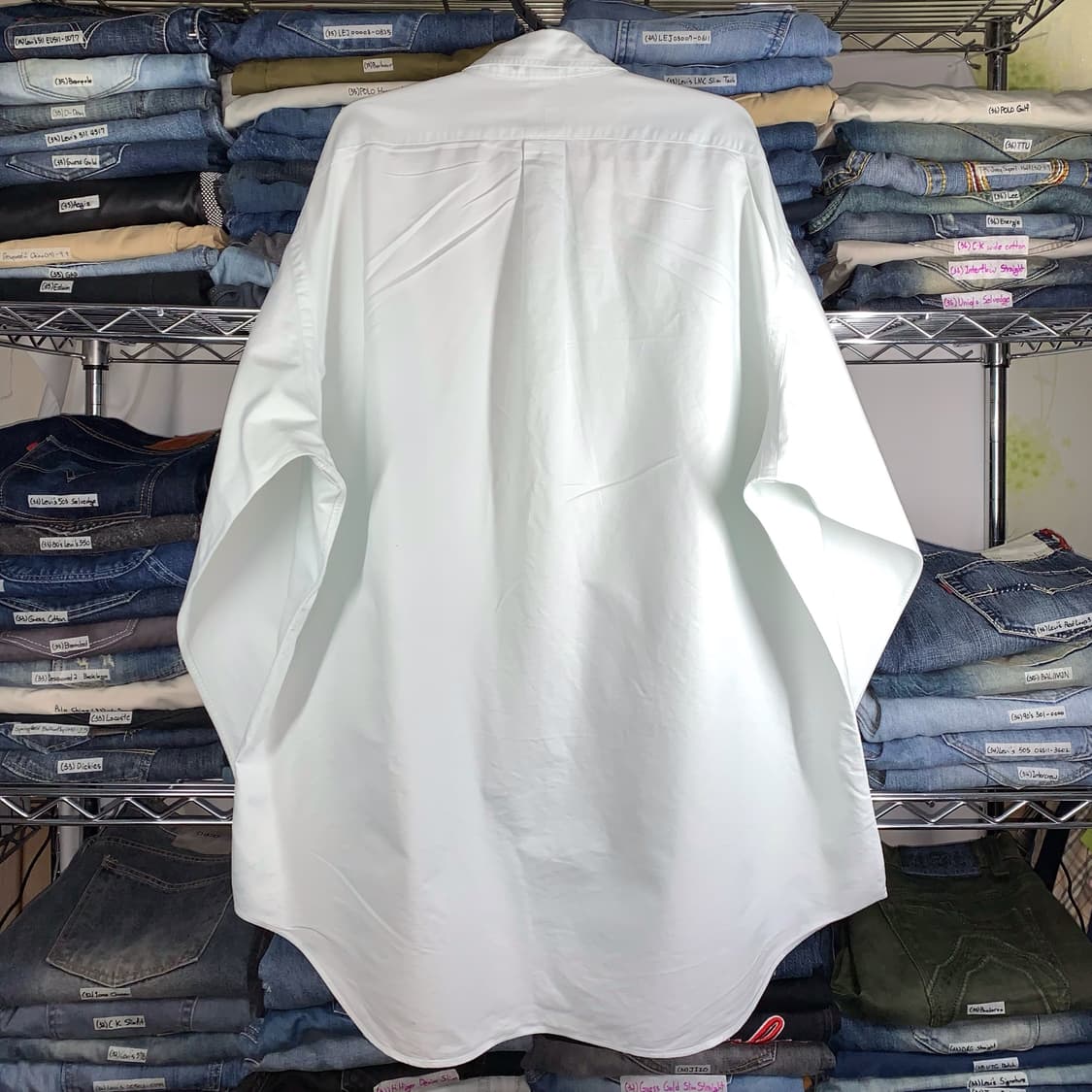 [2XL] 폴로 랄프로렌 화이트 옥스포드 셔츠 야머스 상품이미지3