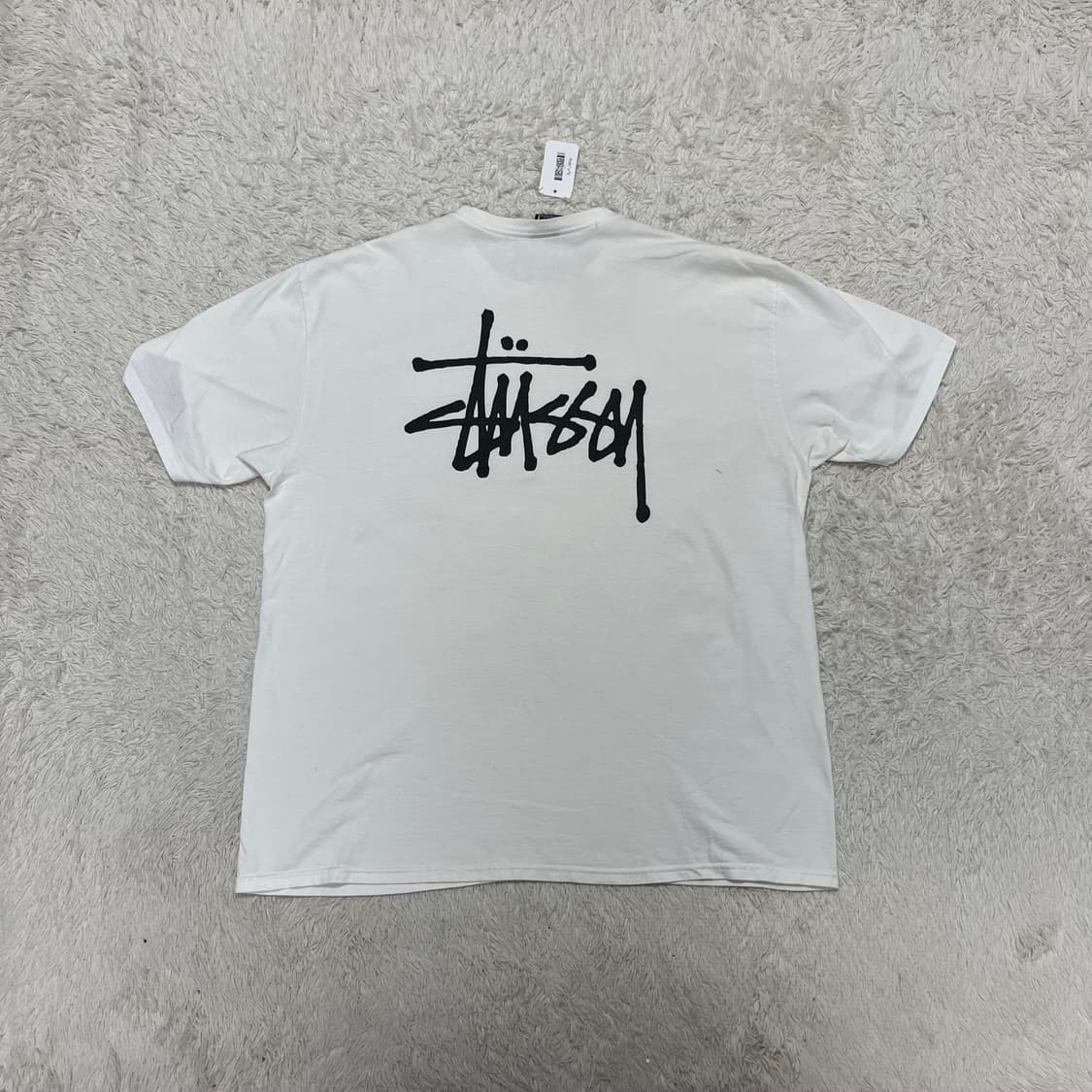 Stussy stock logo white t-shirt 상품이미지5