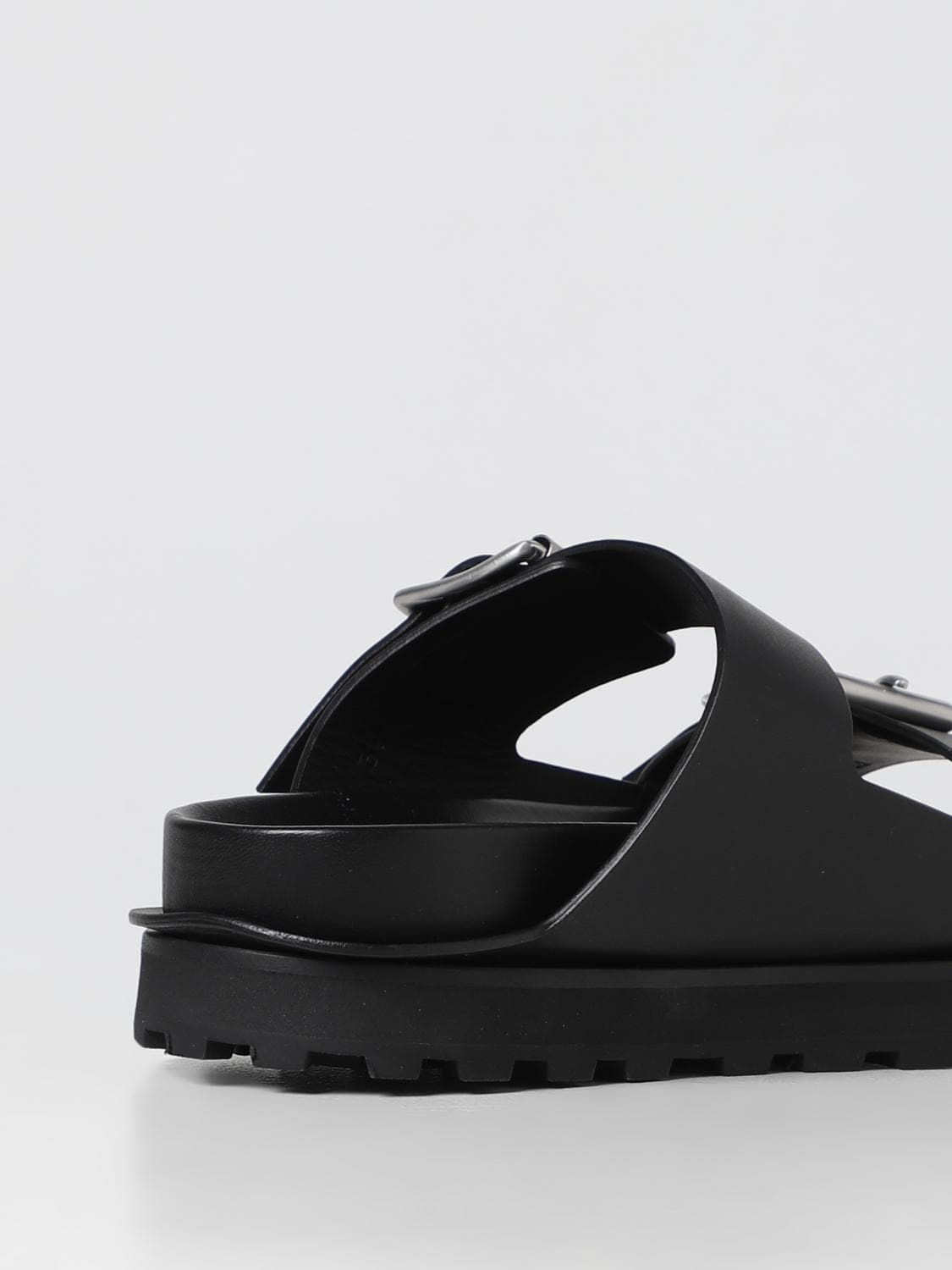 JIL SANDER 질샌더 스퀘어 토 버클 레더 슬리퍼 블랙 43사이즈 상품이미지4