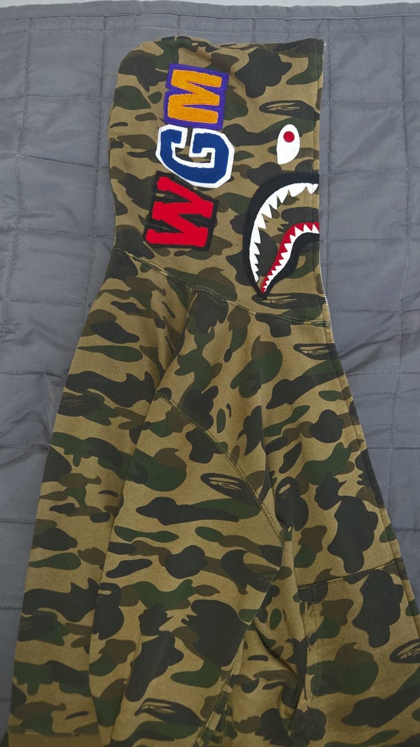 베이프 후드집업 녹계 L 상품이미지2