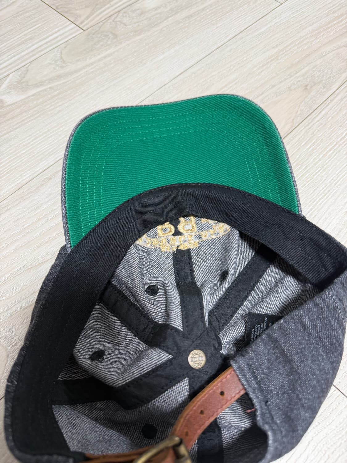 더블알엘 rrl 데님 볼캡 블랙 상품이미지2